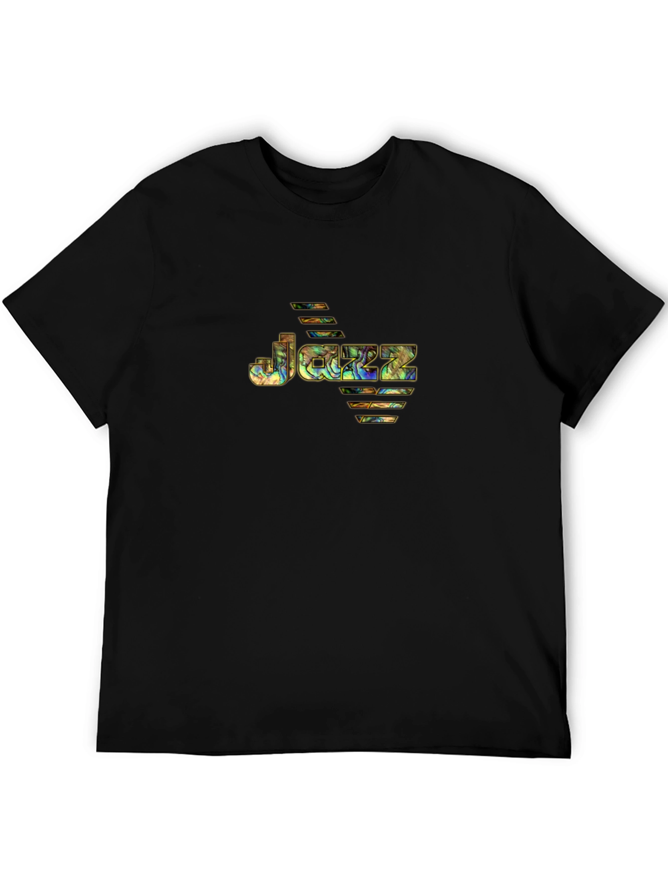 Jazz Music Graphic T-Shirt - Black