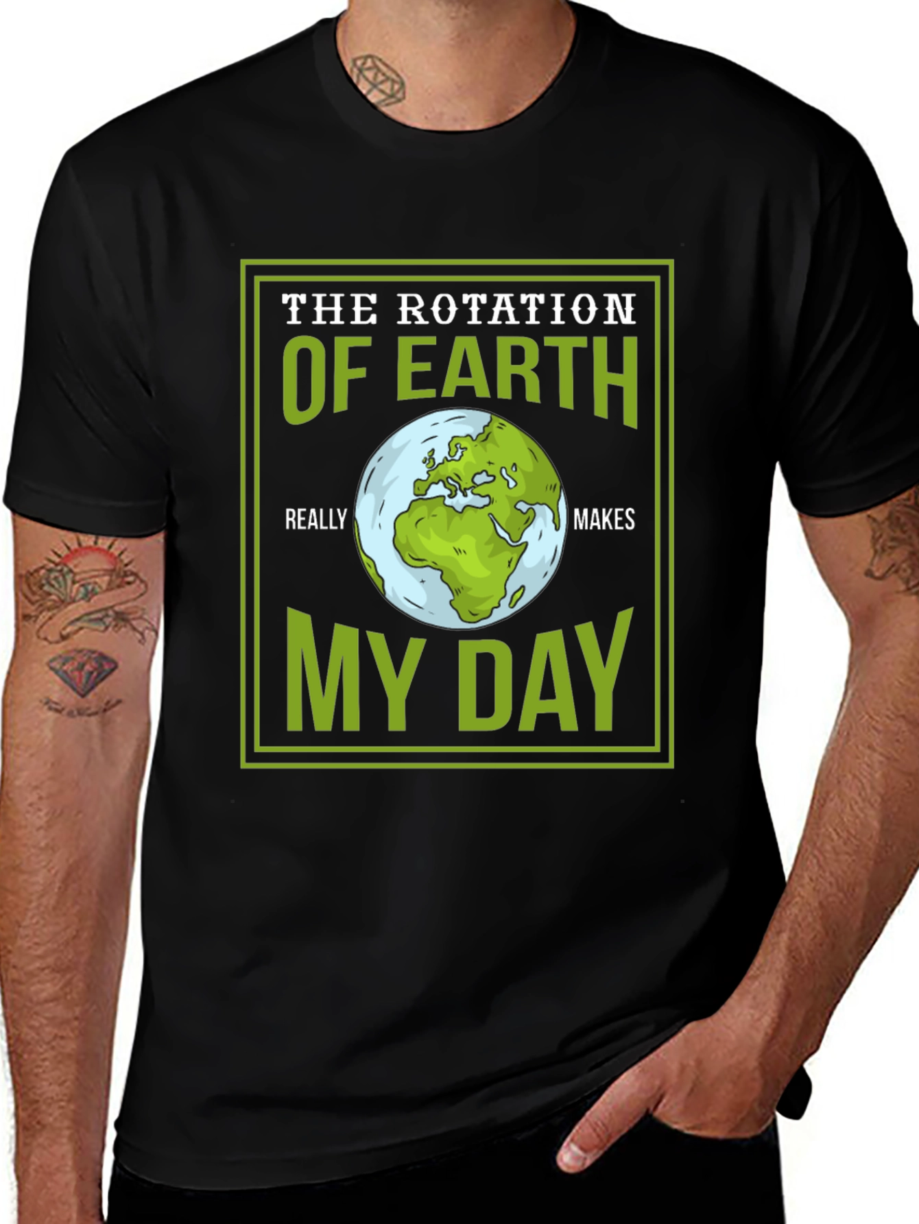 Earth Rotation T-Shirt - Funny Science Tee