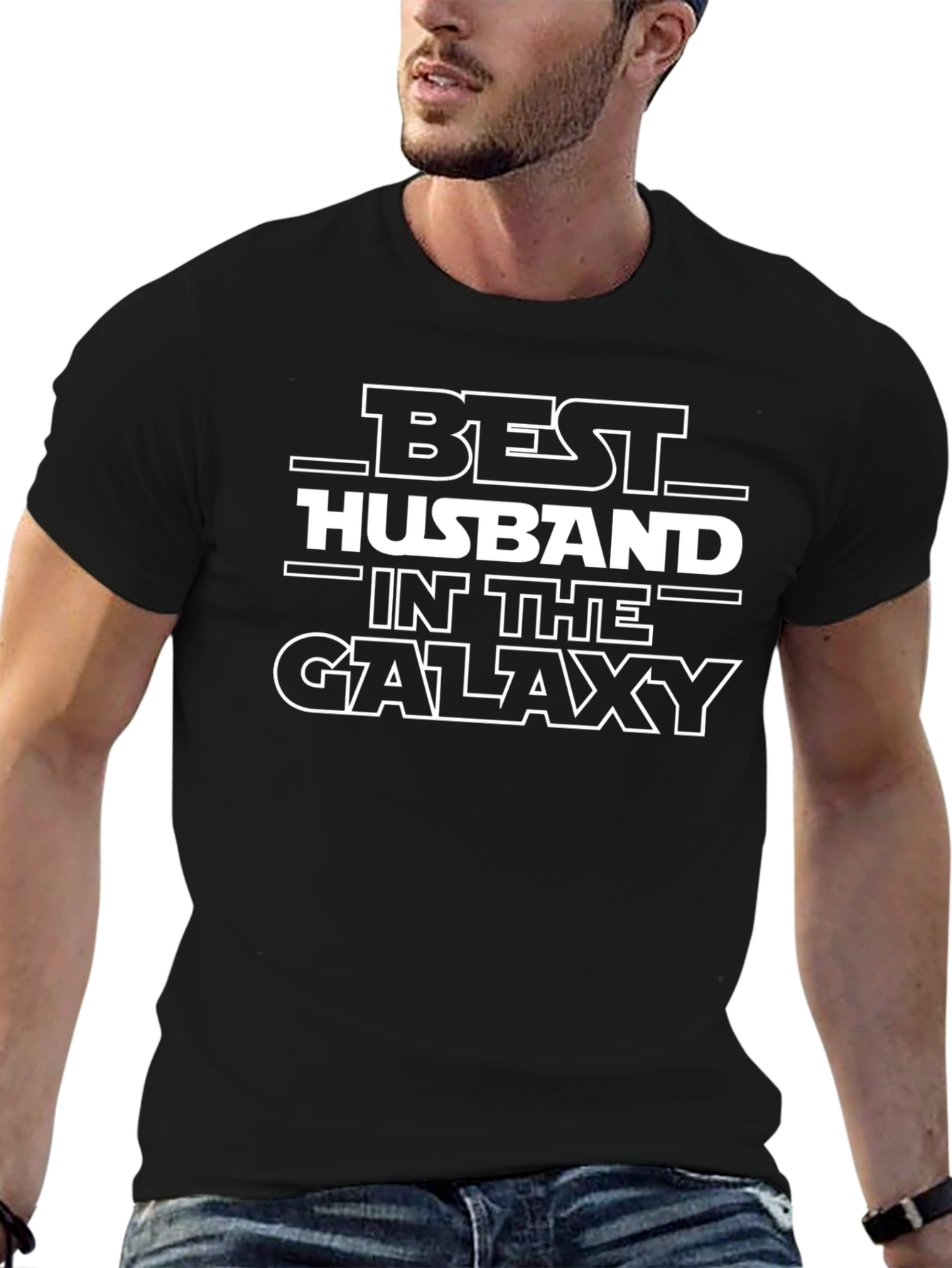 Best Husband in the Galaxy T-Shirt - Black