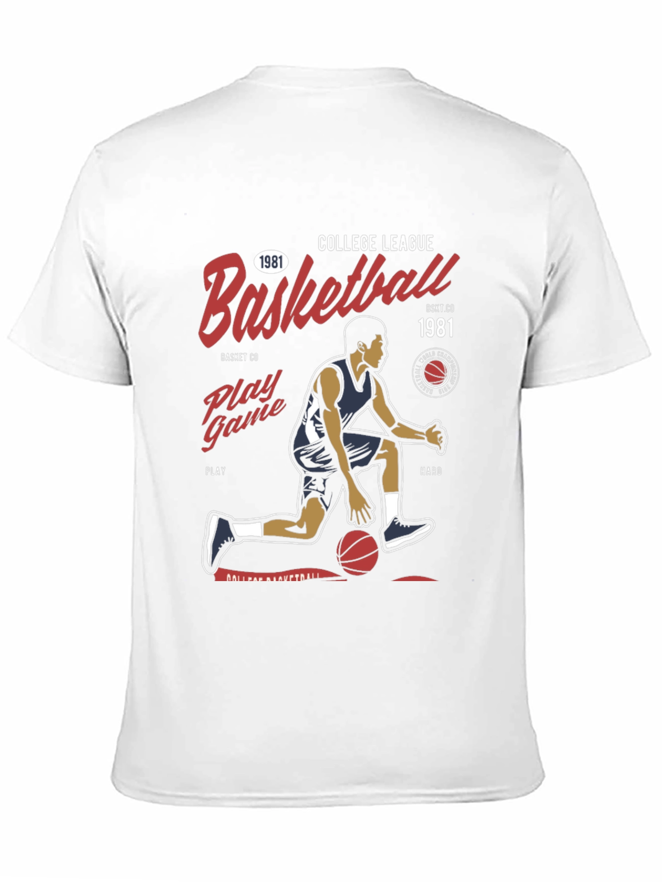 College League Basketball Graphic Tee