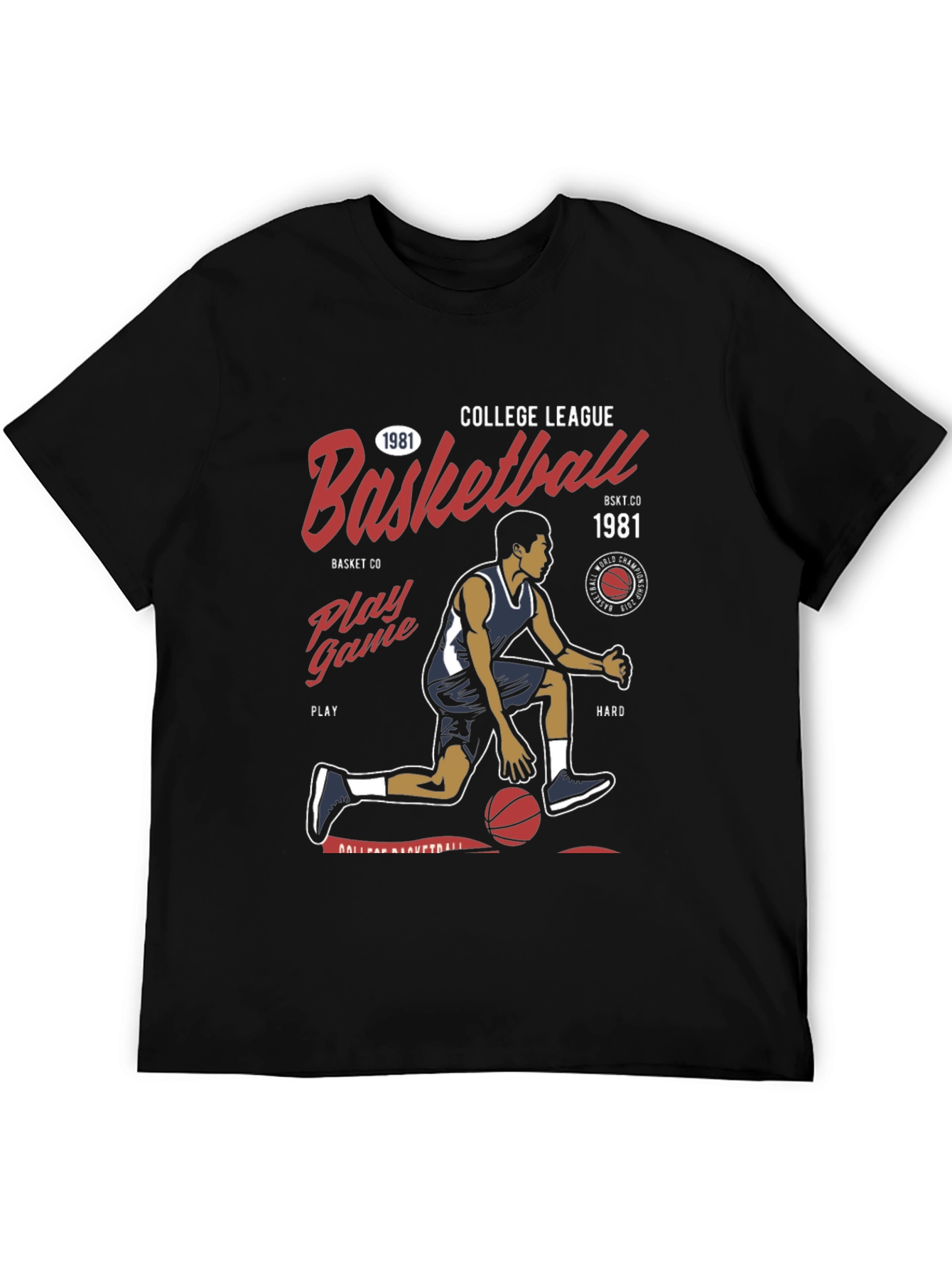 College League Basketball Graphic Tee