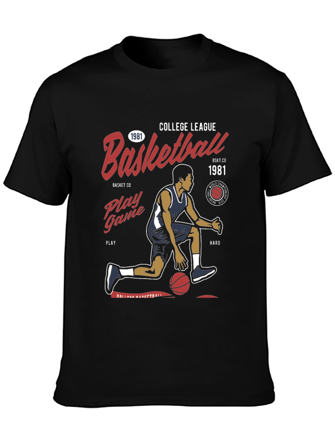 College League Basketball Graphic Tee