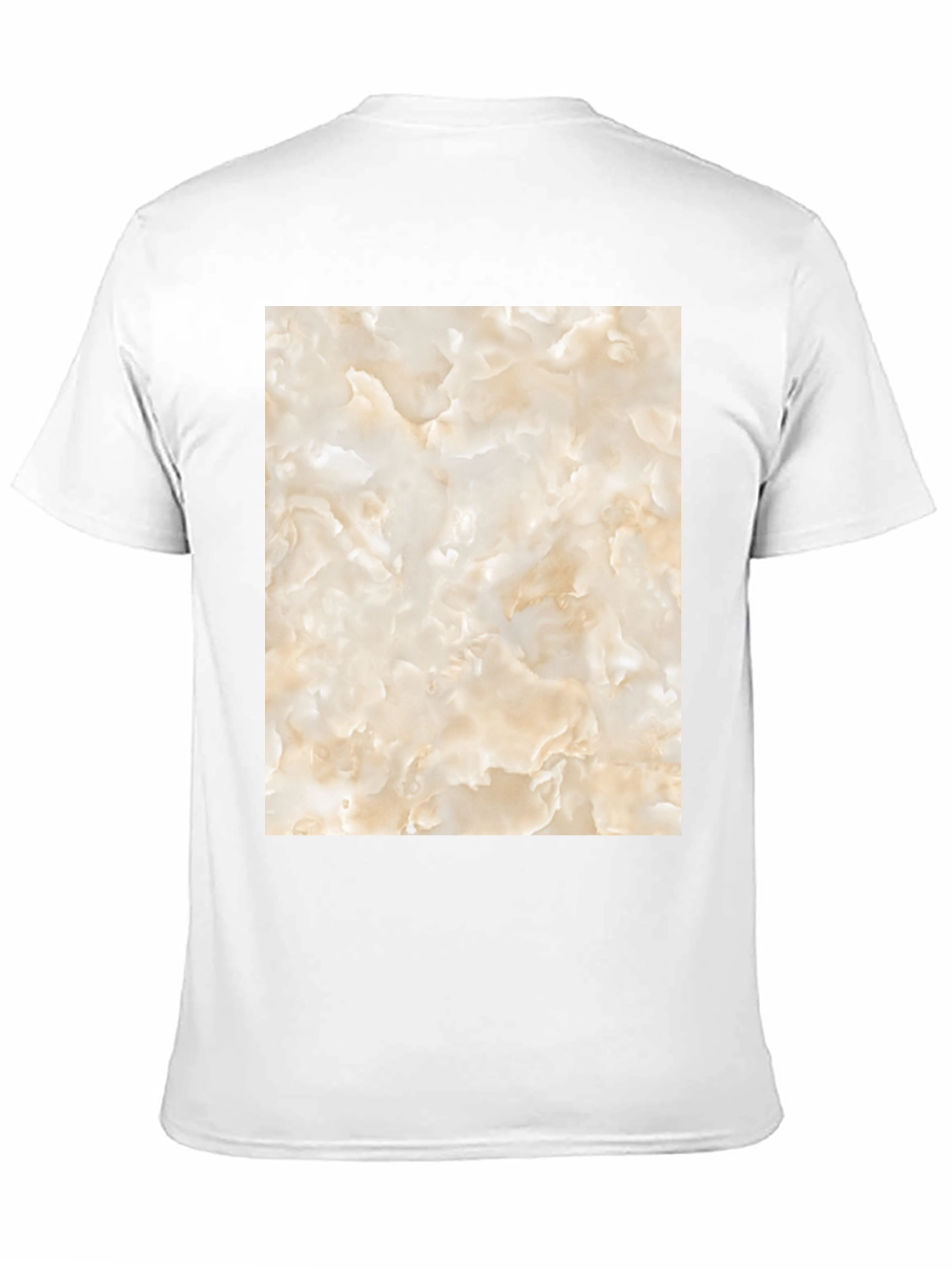 Unique Marble Graphic T-Shirt - Black Casual Tee