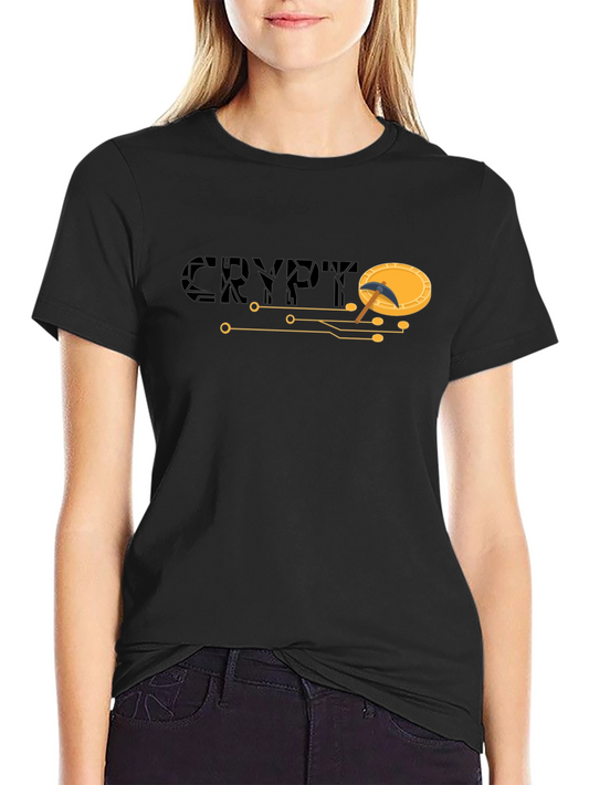 Crypto Mining T-Shirt - Black Short Sleeve Graphic Tee