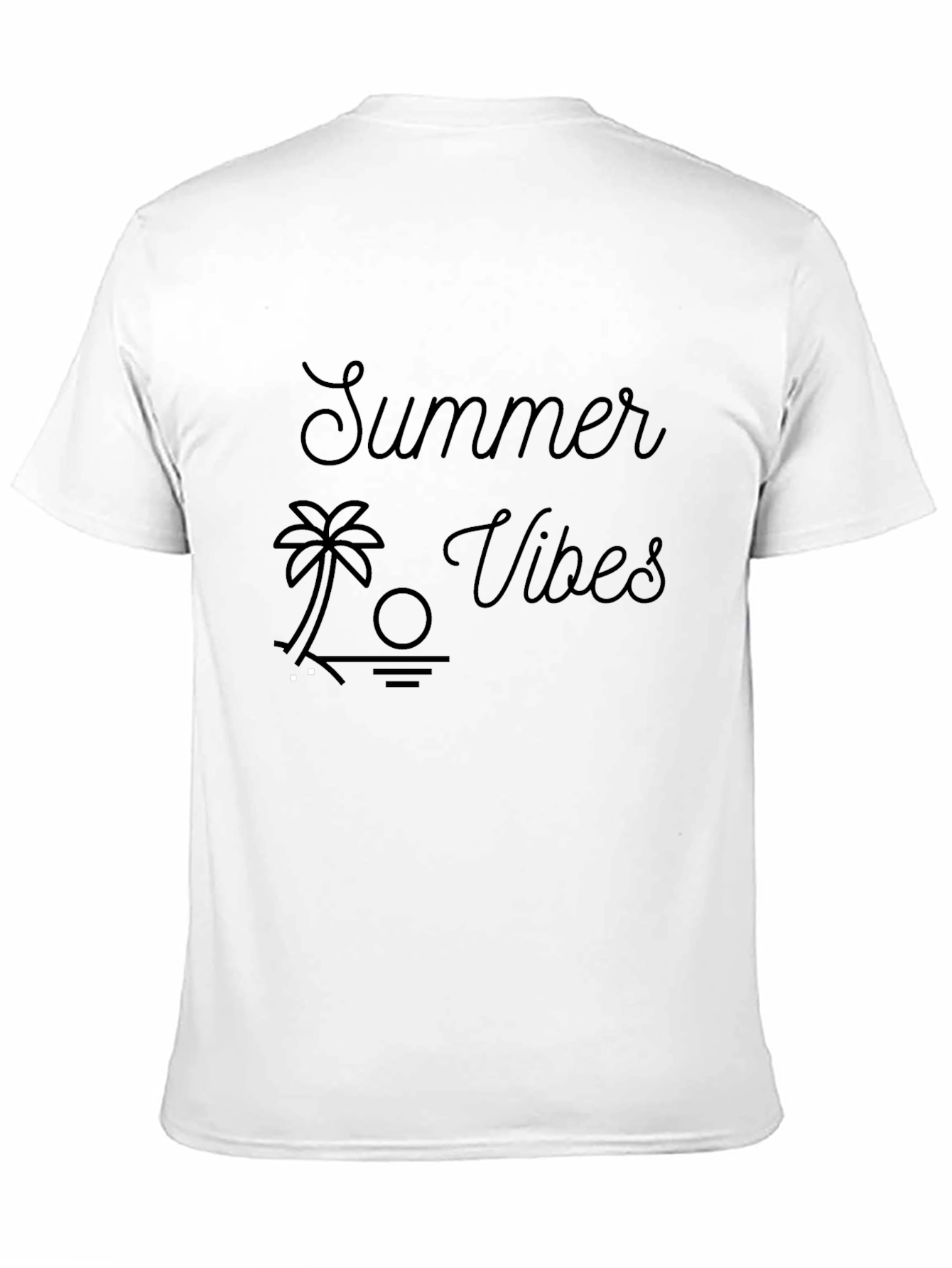 Summer Vibes Black T-Shirt