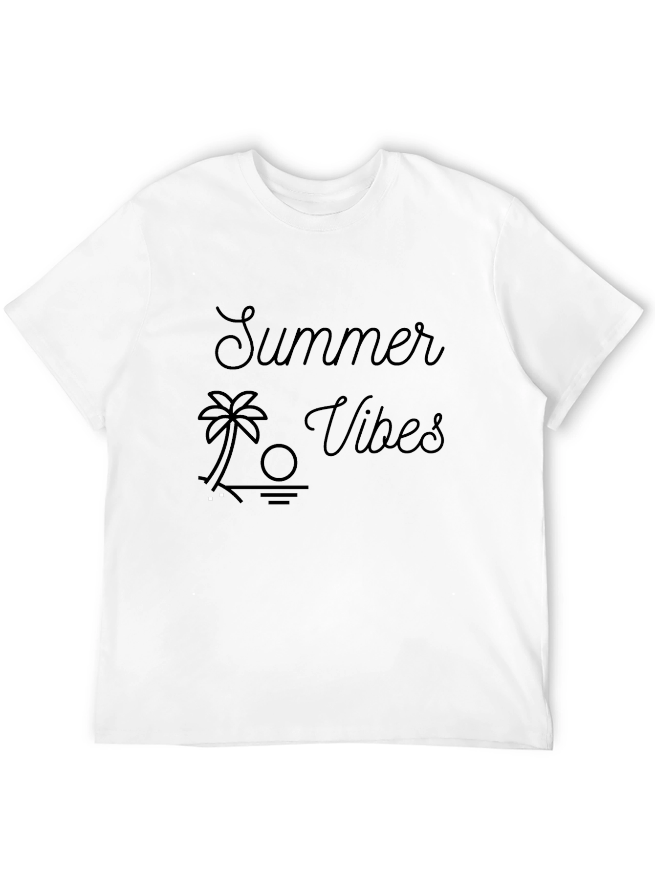Summer Vibes Black T-Shirt