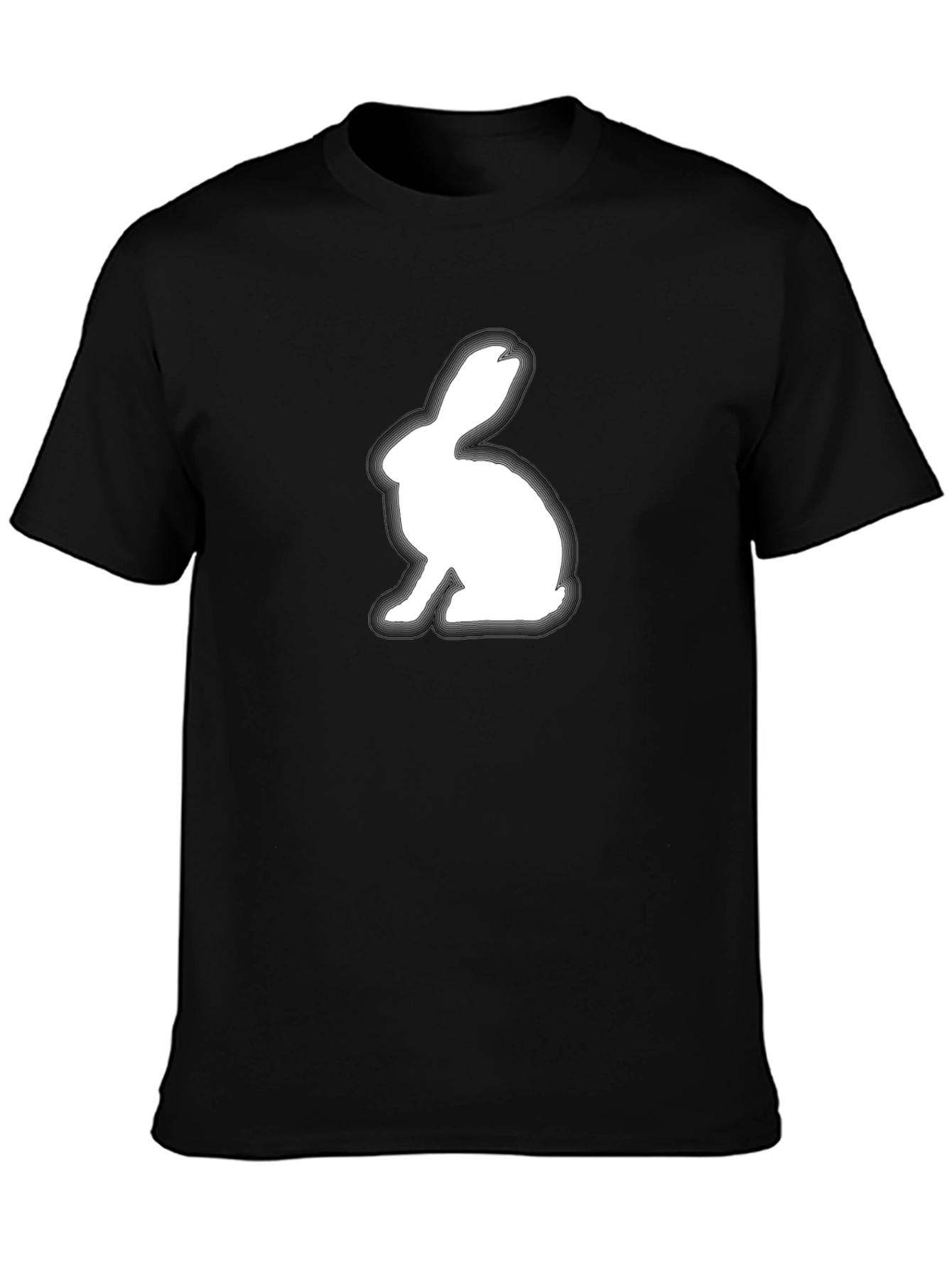 Rabbit Graphic Tee - Soft Cotton Blend Shirt