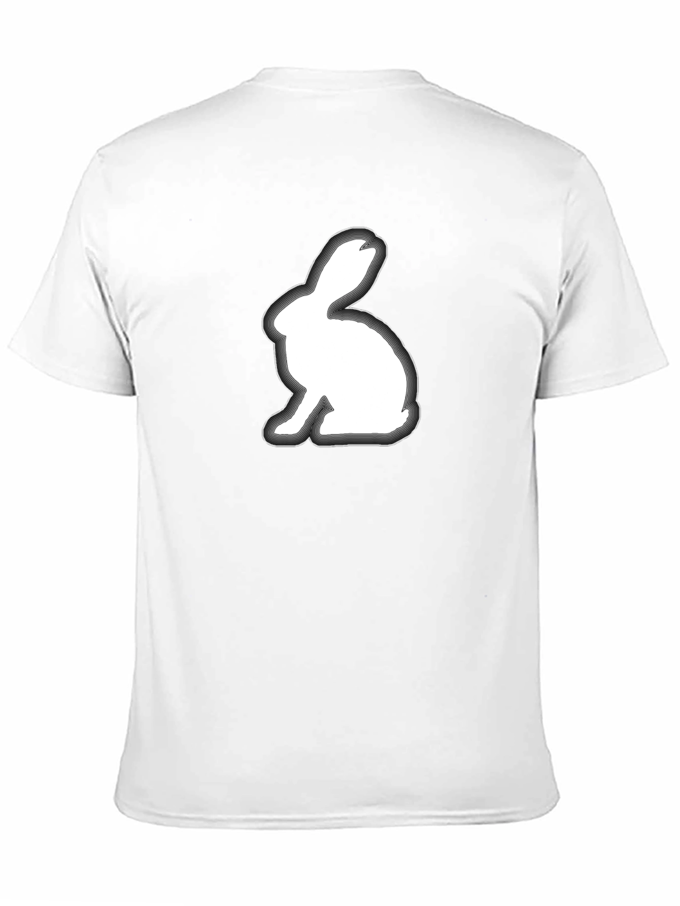 Rabbit Graphic Tee - Soft Cotton Blend Shirt