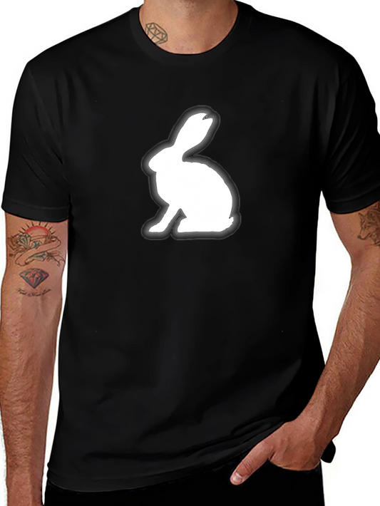 Rabbit Graphic Tee - Soft Cotton Blend Shirt