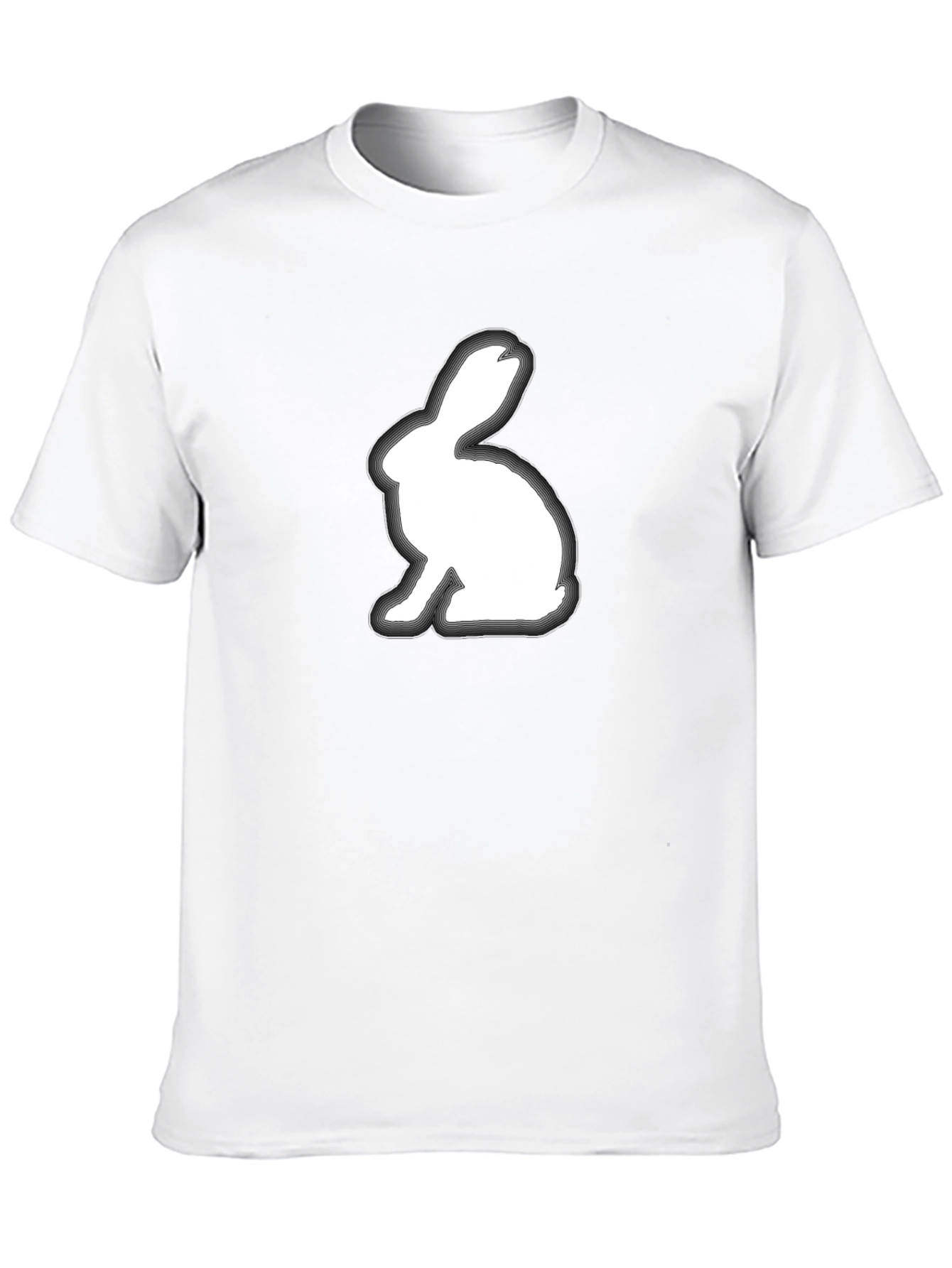 Rabbit Graphic Tee - Soft Cotton Blend Shirt