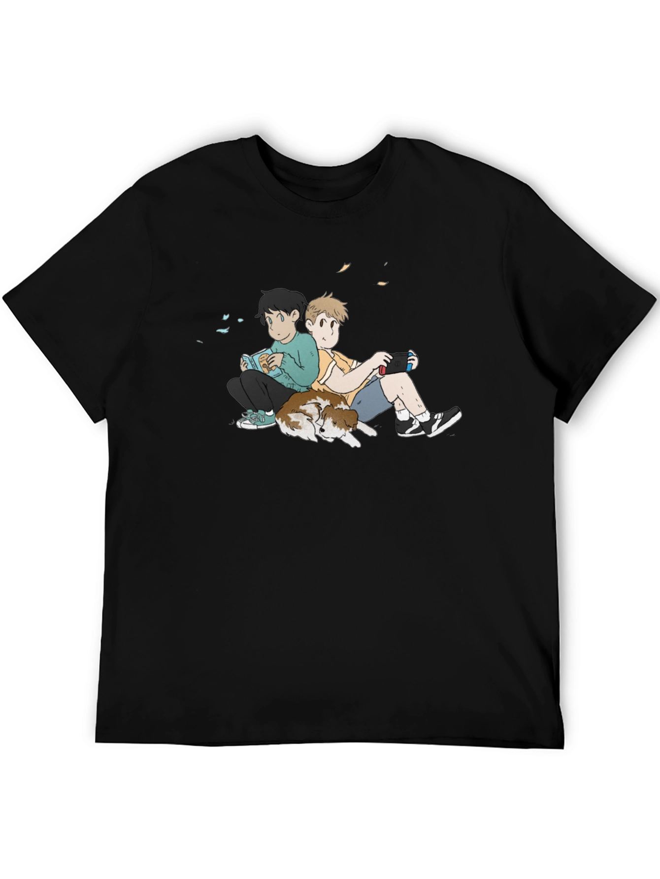Anime Style Relaxed Boys Graphic T-Shirt