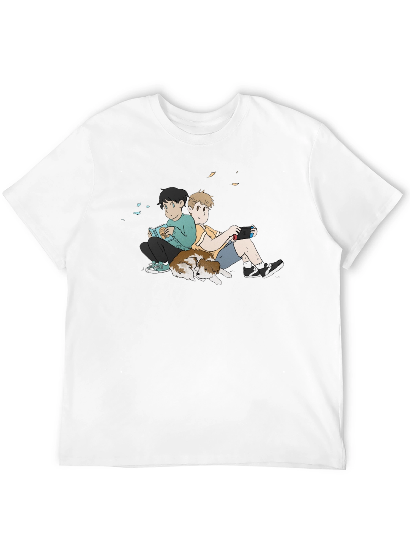 Anime Style Relaxed Boys Graphic T-Shirt