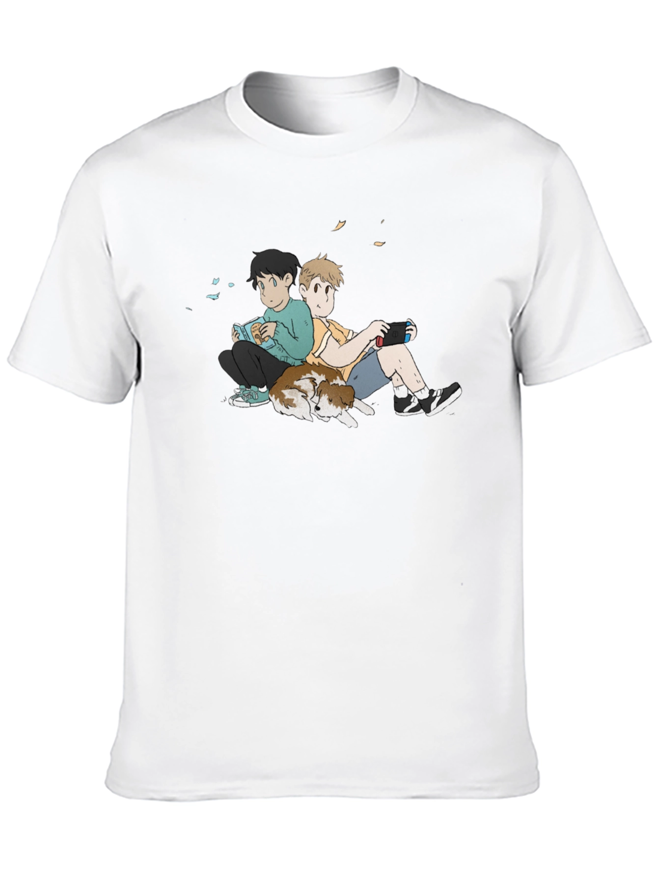 Anime Style Relaxed Boys Graphic T-Shirt