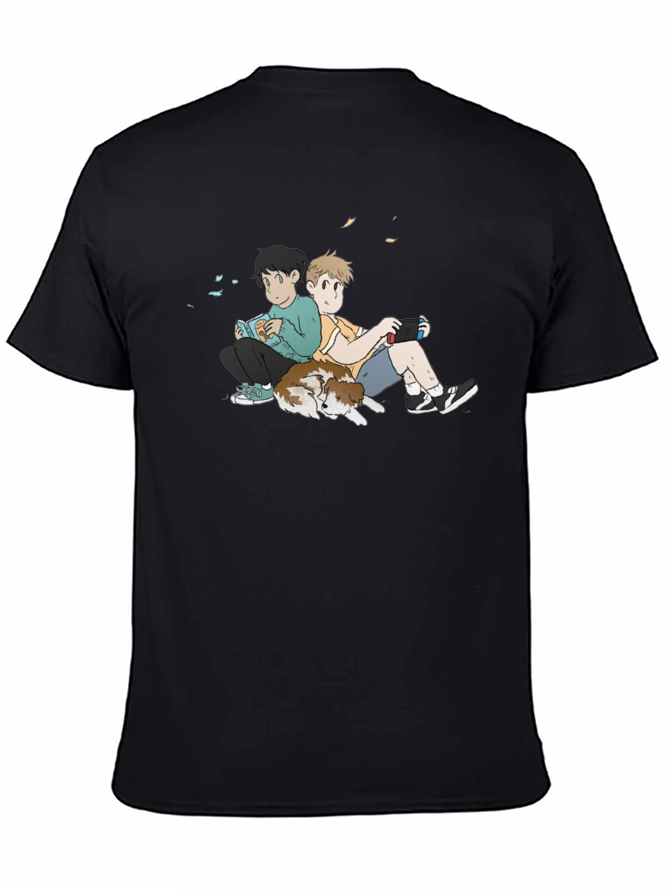 Anime Style Relaxed Boys Graphic T-Shirt