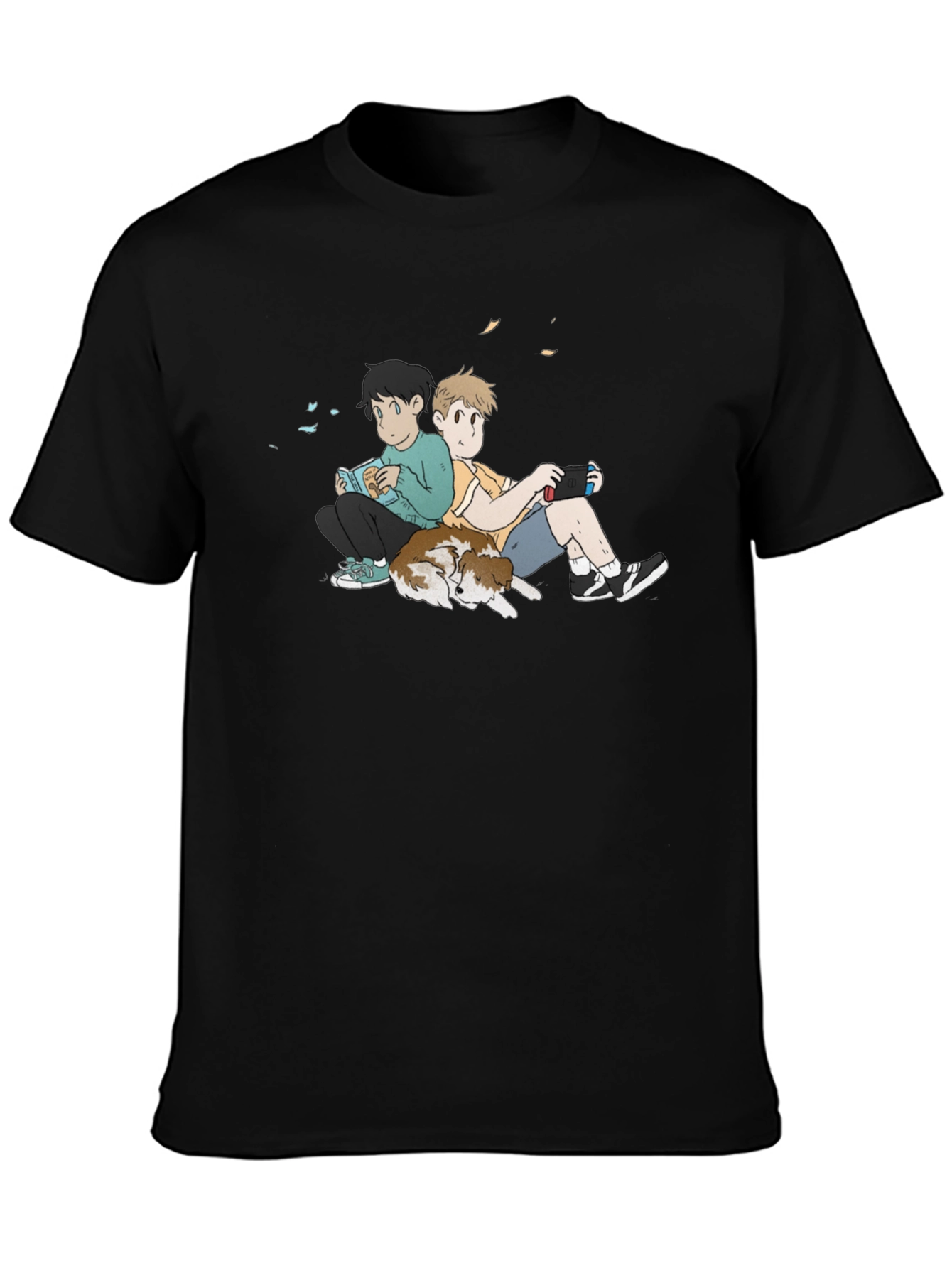 Anime Style Relaxed Boys Graphic T-Shirt