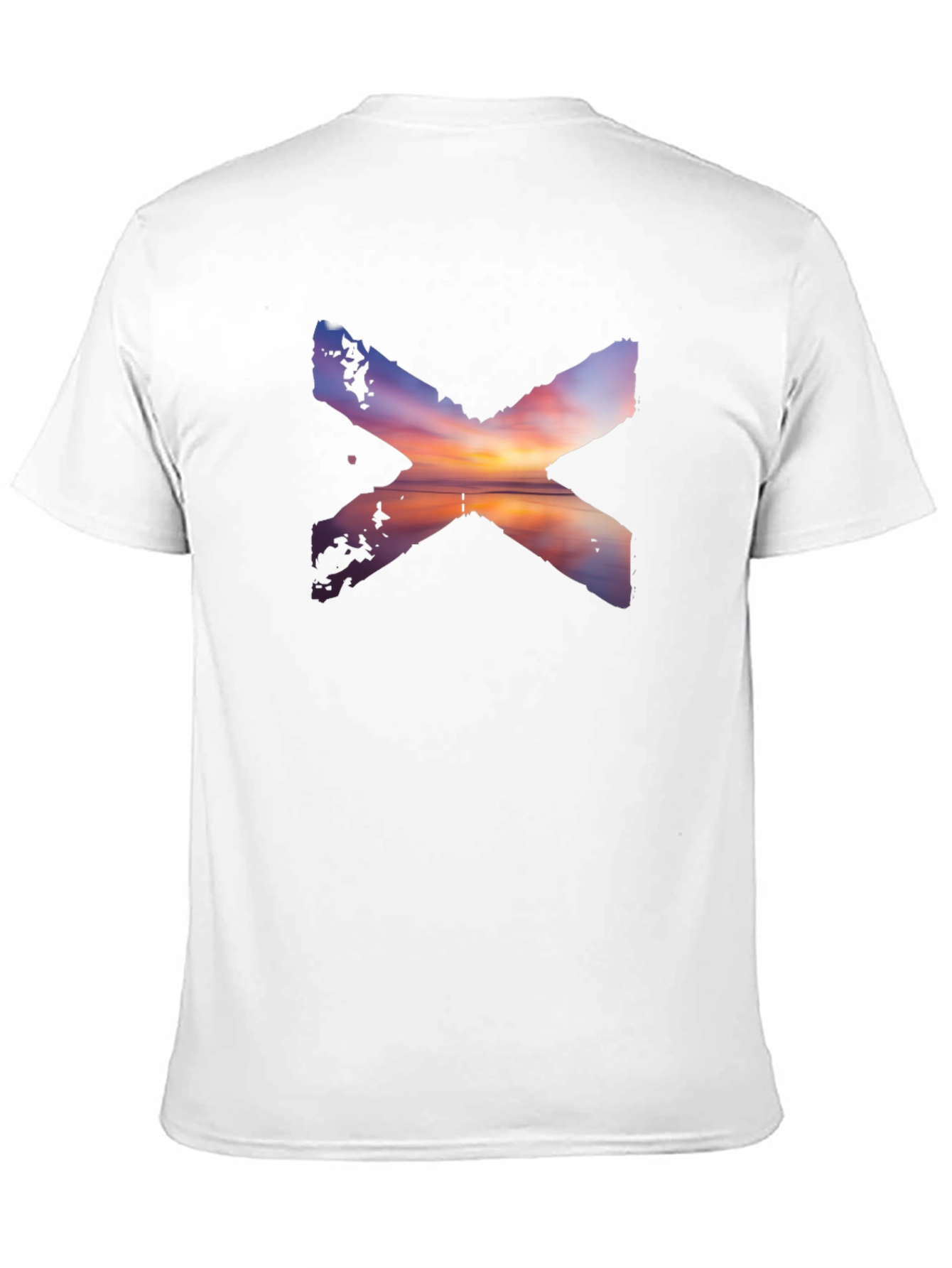 Sunset X Graphic Print Crew Neck T-Shirt