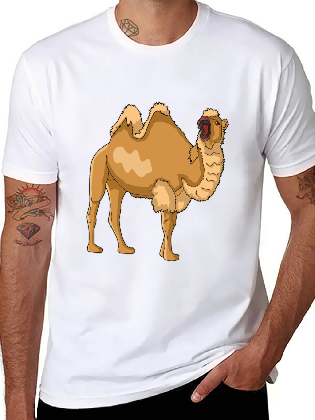 Camel Graphic Tee - Classic Black T-Shirt
