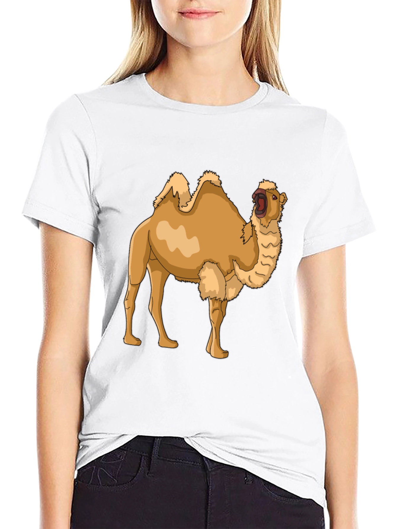 Camel Graphic Tee - Classic Black T-Shirt