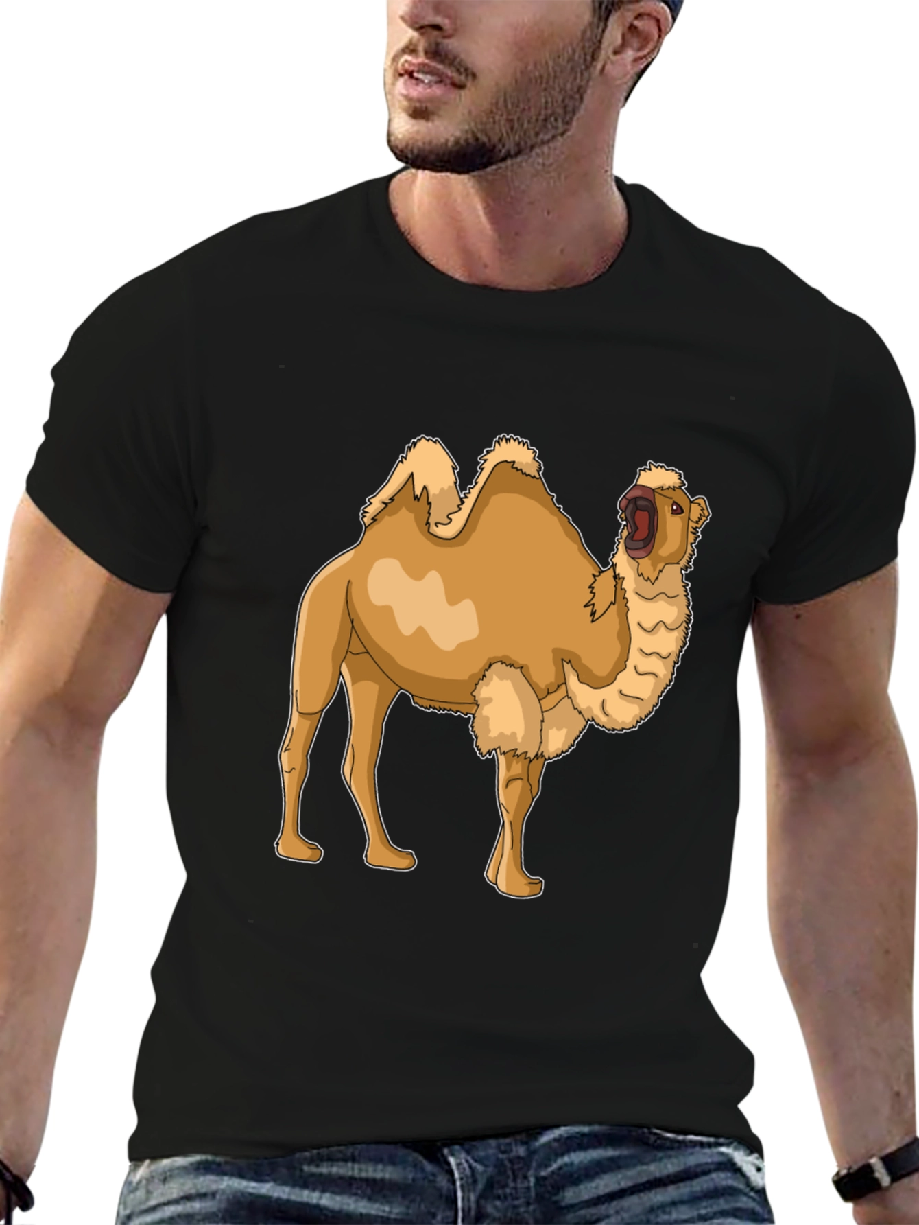 Camel Graphic Tee - Classic Black T-Shirt