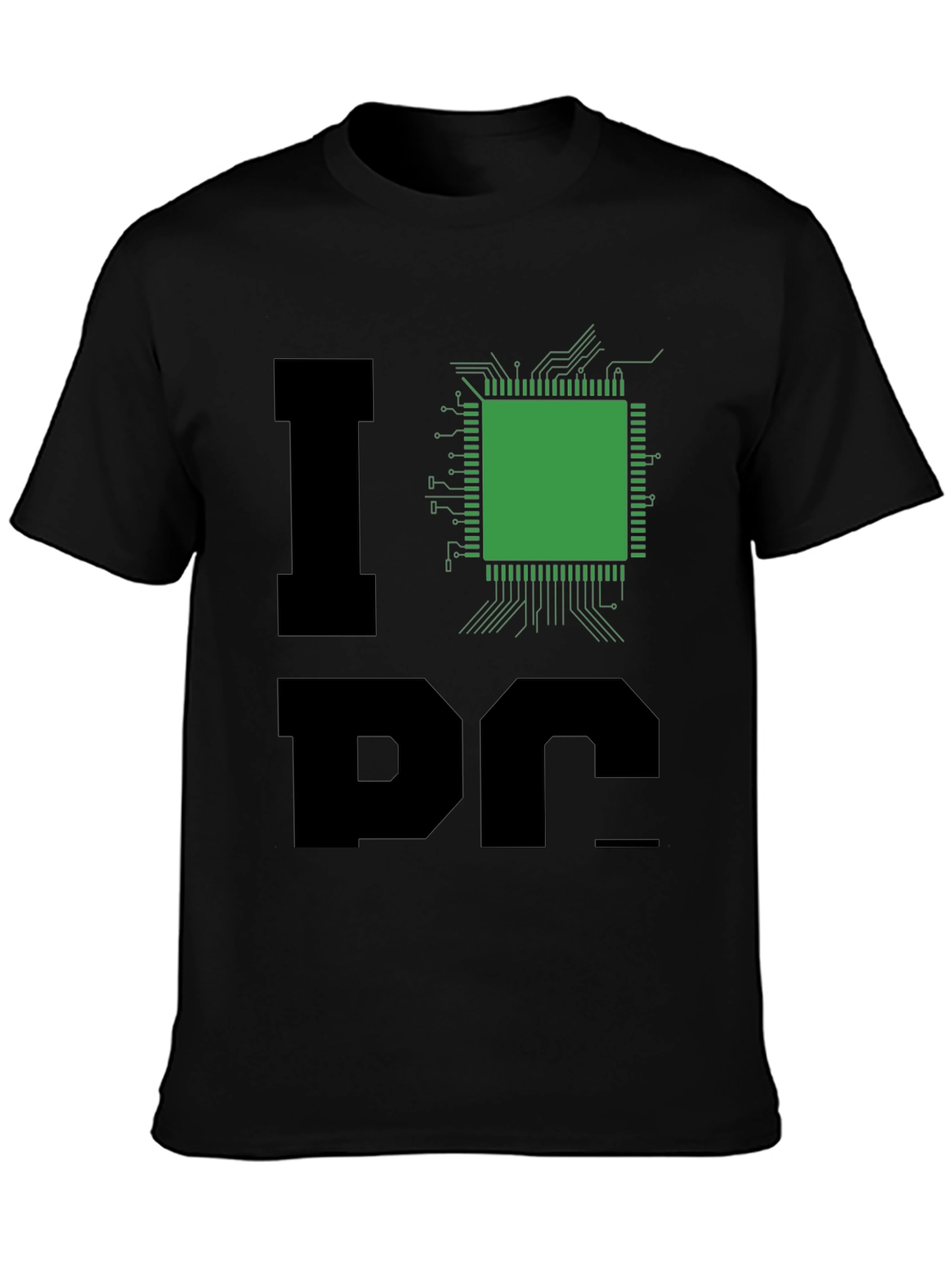 I Heart Processor T-Shirt - Black Geek Tee