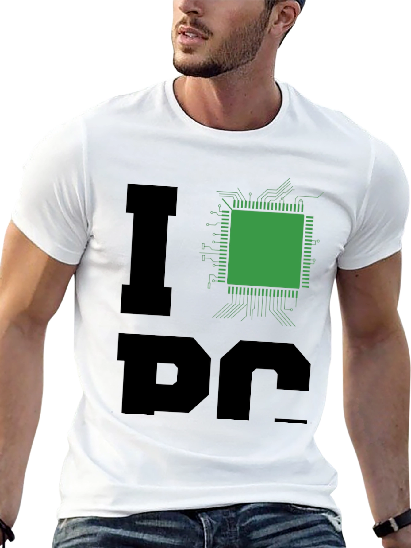 I Heart Processor T-Shirt - Black Geek Tee