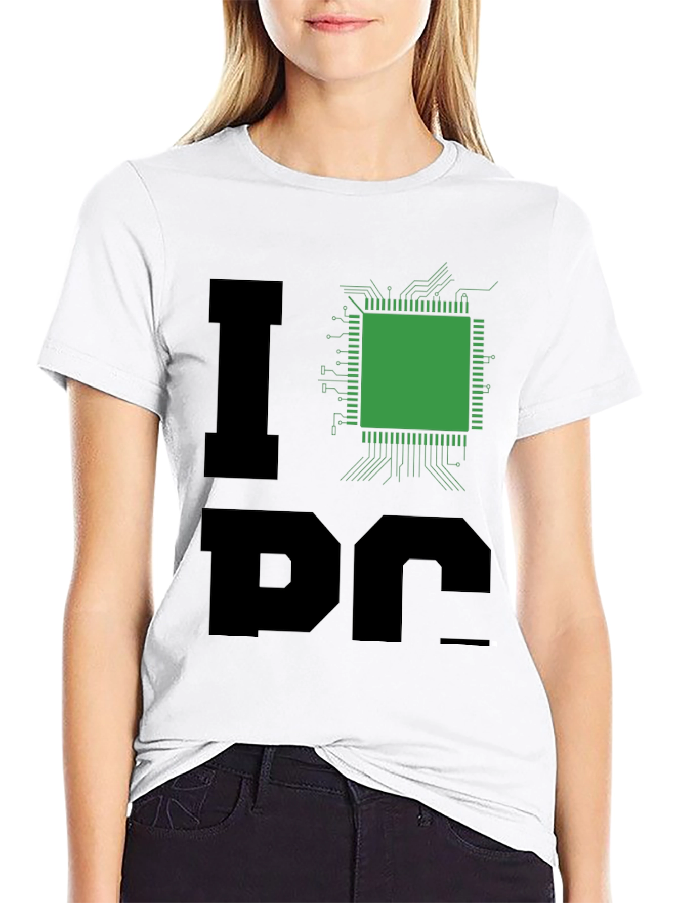 I Heart Processor T-Shirt - Black Geek Tee