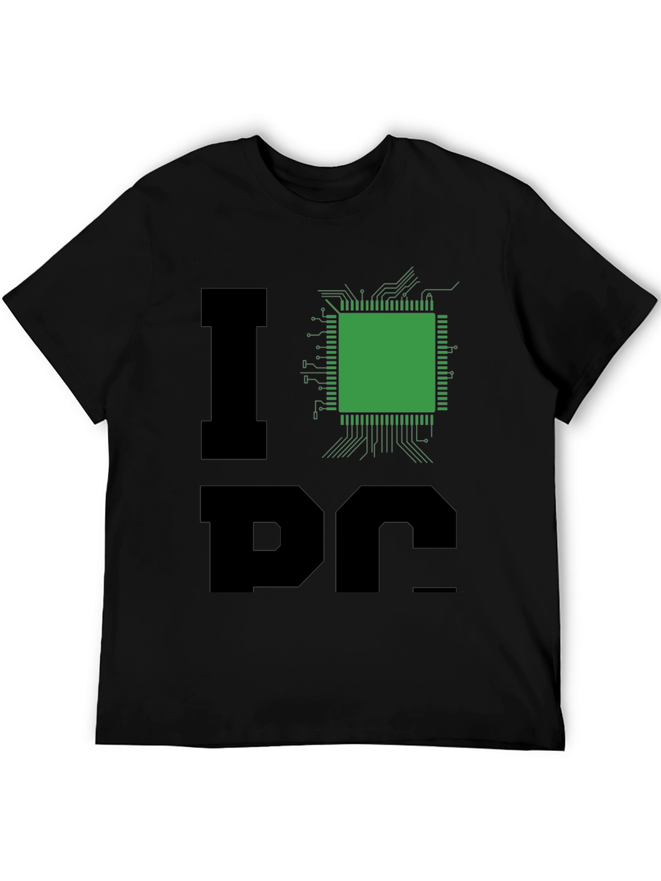I Heart Processor T-Shirt - Black Geek Tee