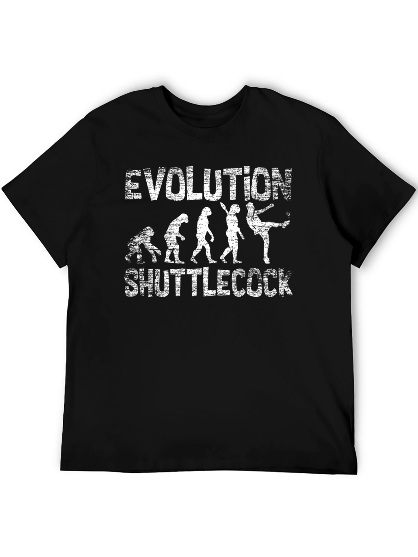 Evolution Shuttlecock T-Shirt - Funny Badminton Tee