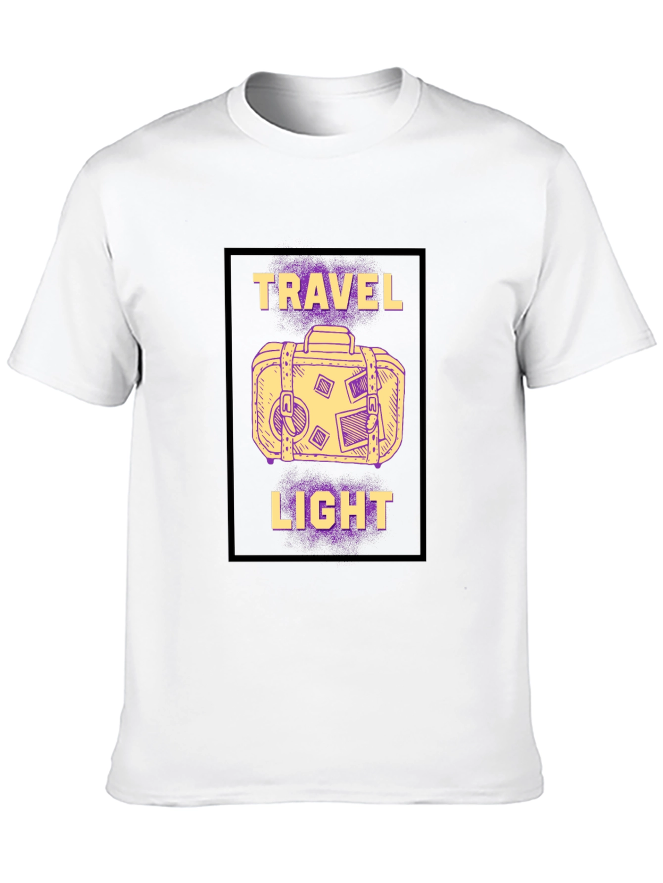 Travel Light Graphic Tee - Black T-Shirt