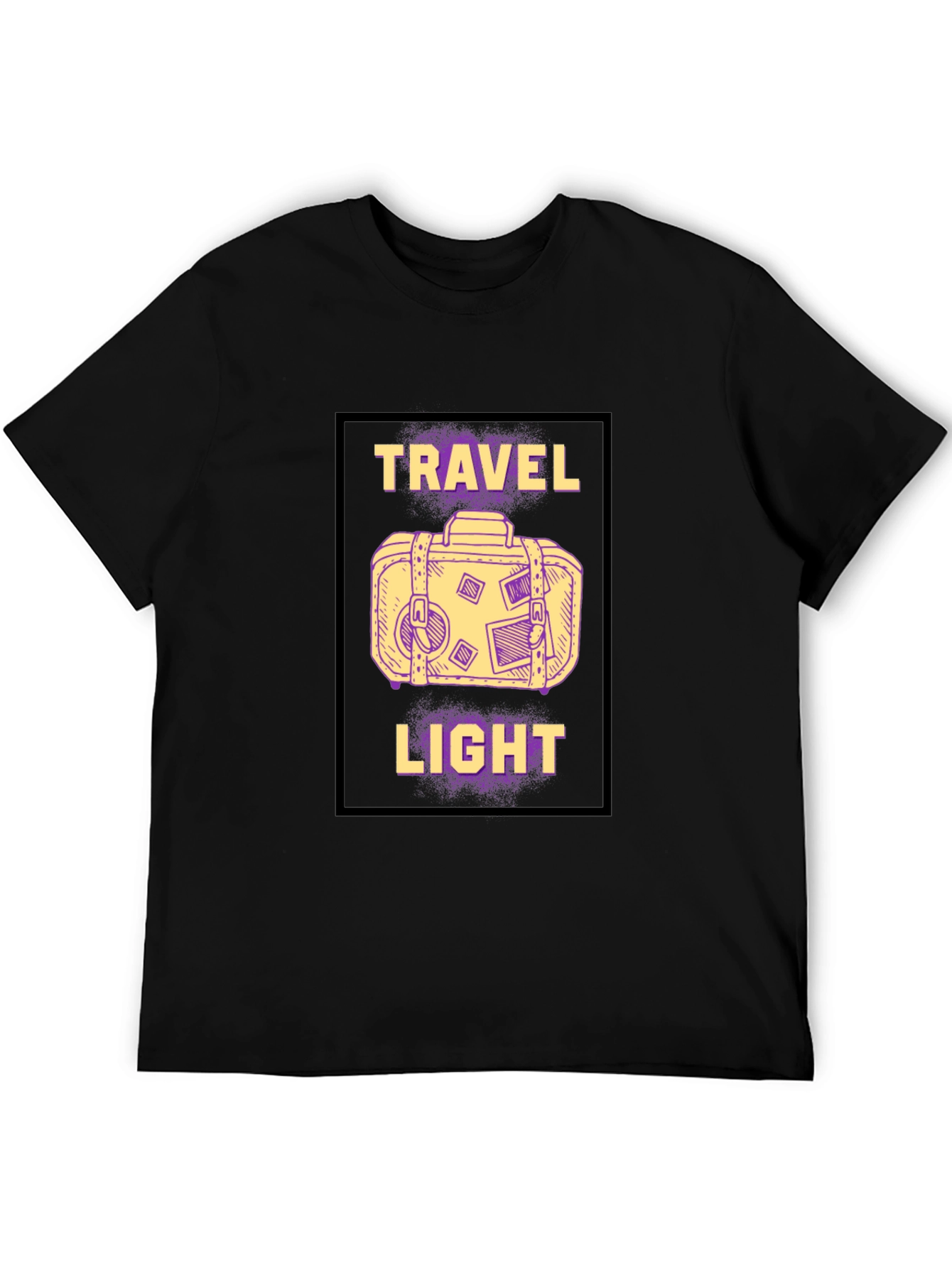 Travel Light Graphic Tee - Black T-Shirt