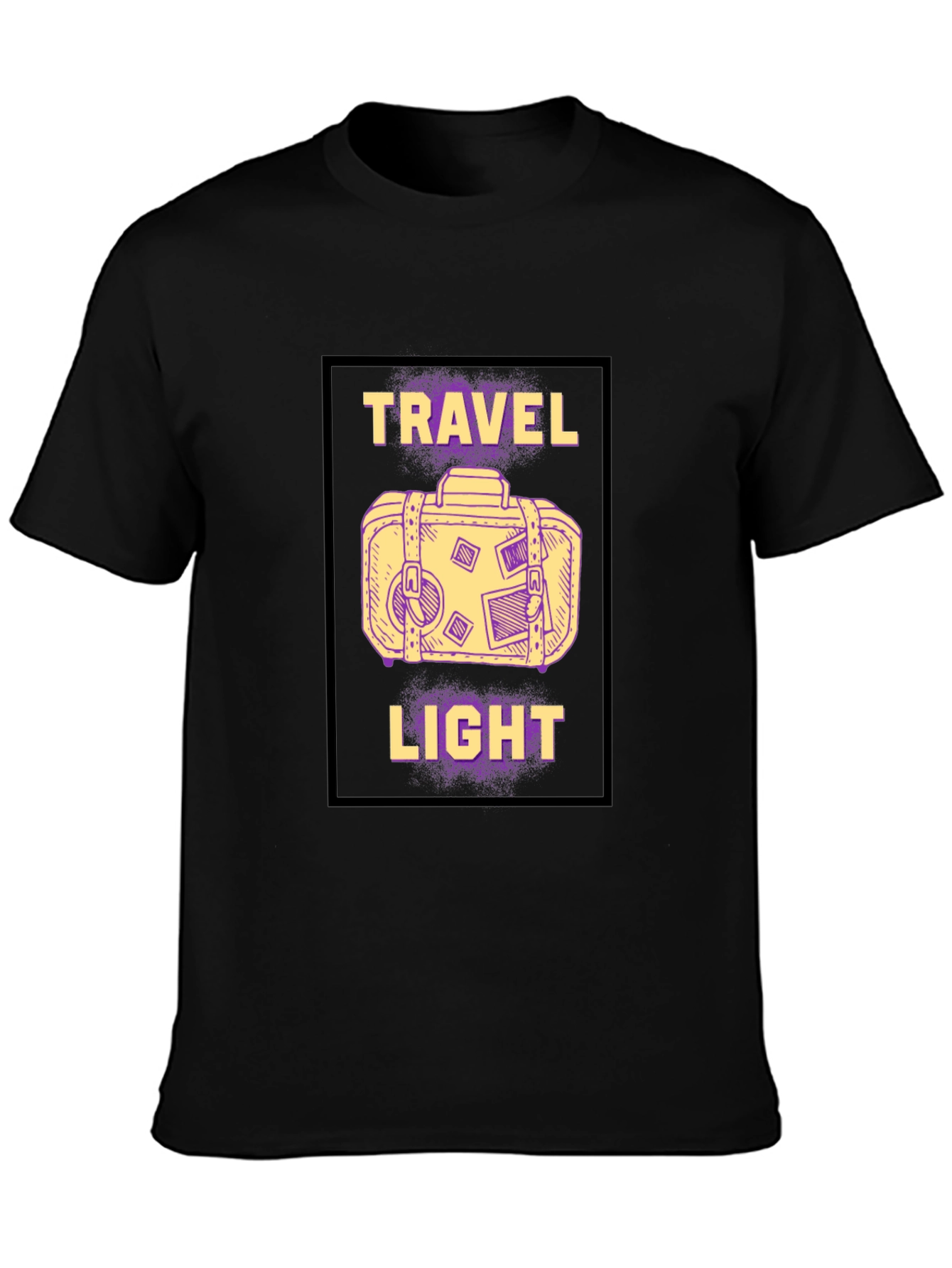 Travel Light Graphic Tee - Black T-Shirt