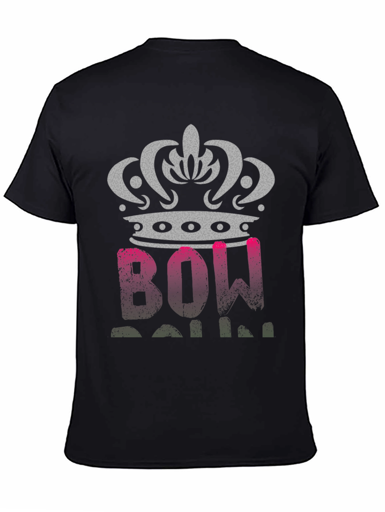 Bow Down Crown Tee - Stylish Graphic T-Shirt