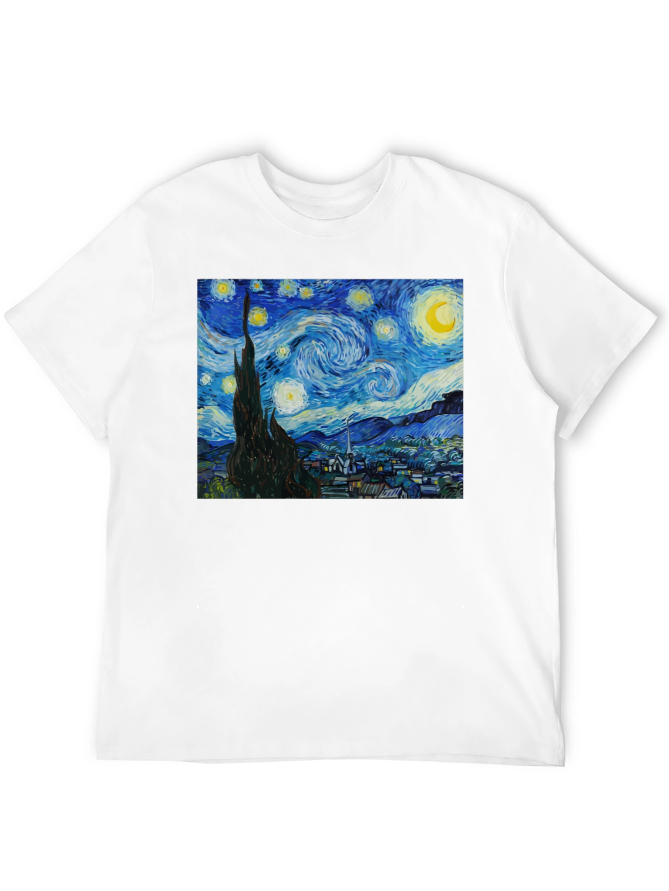 Starry Night Graphic Tee - Classic Art Shirt