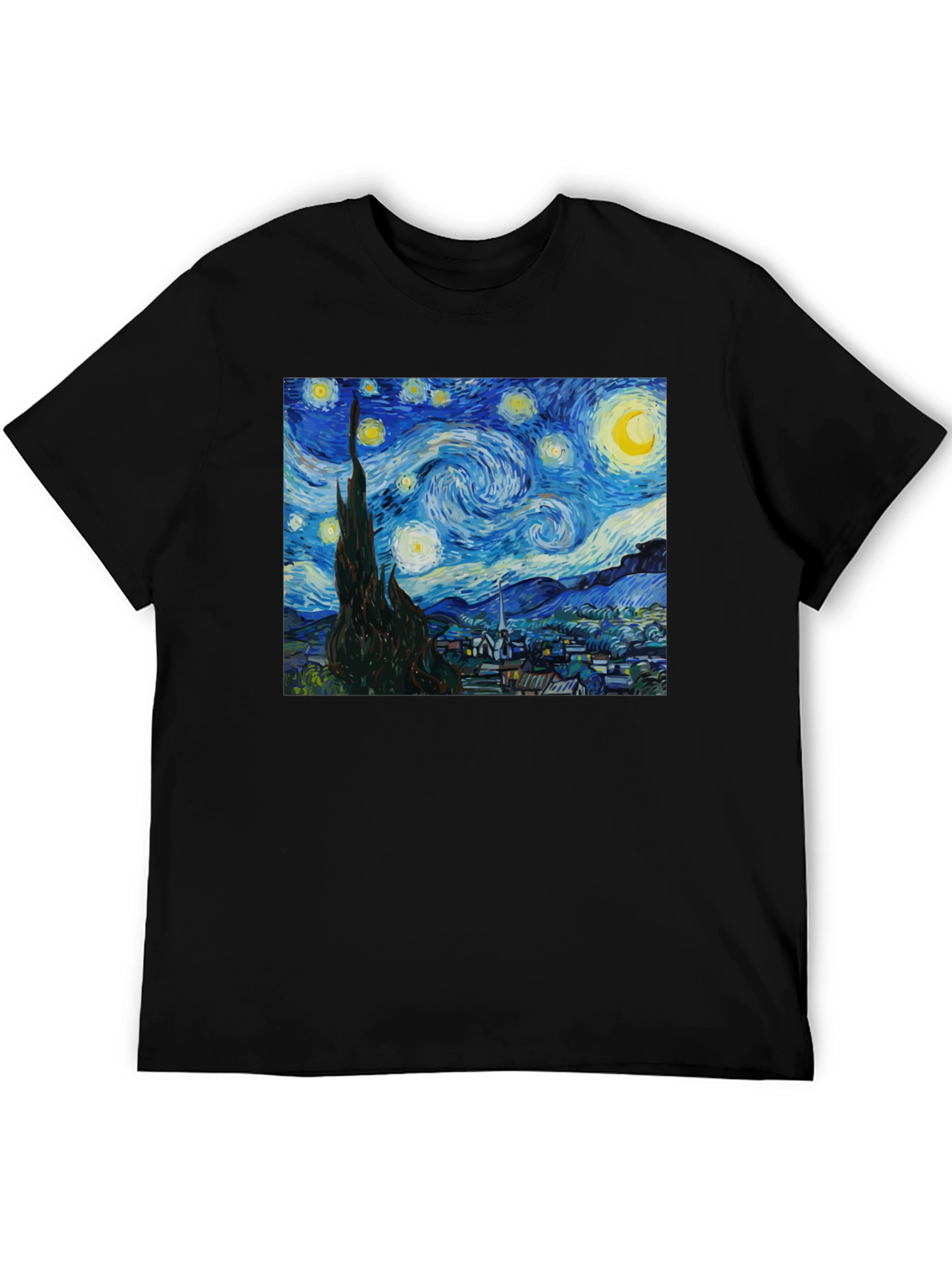 Starry Night Graphic Tee - Classic Art Shirt