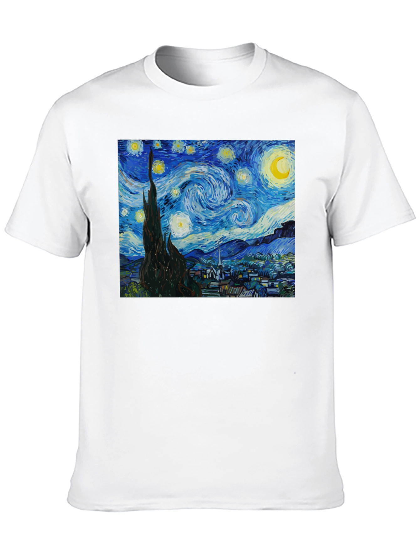 Starry Night Graphic Tee - Classic Art Shirt