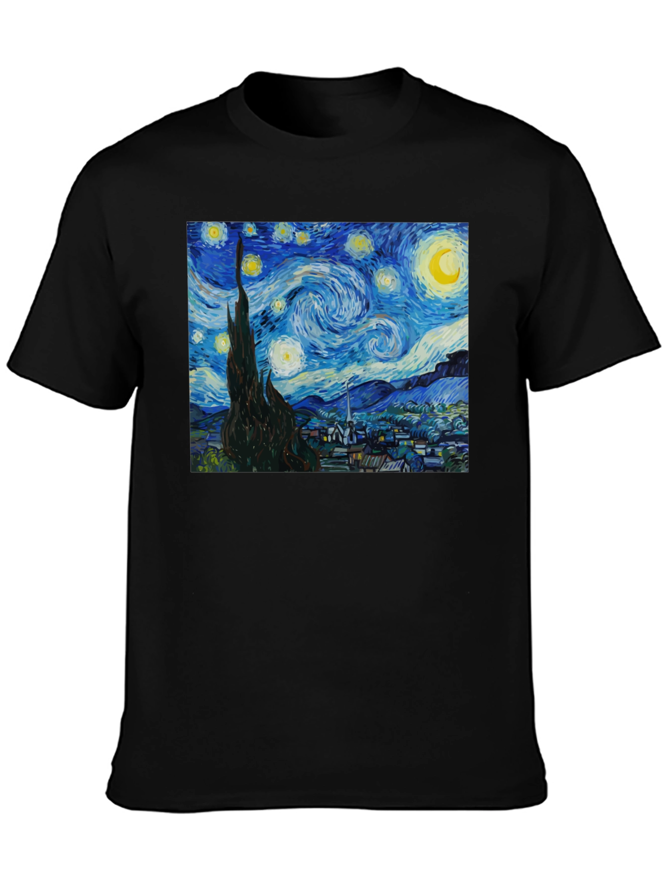 Starry Night Graphic Tee - Classic Art Shirt