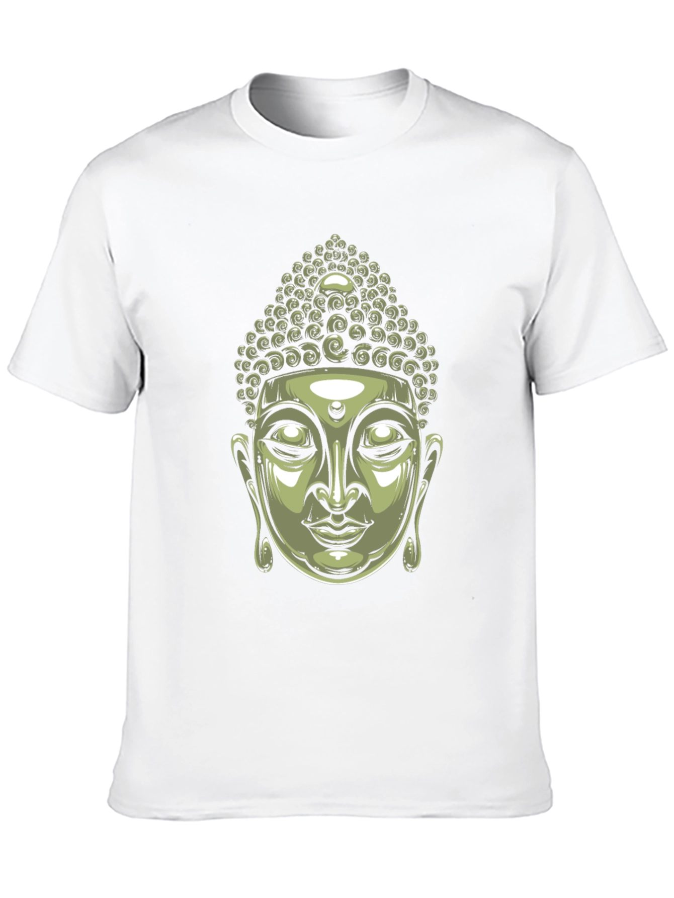 Buddha Head Graphic Black T-Shirt
