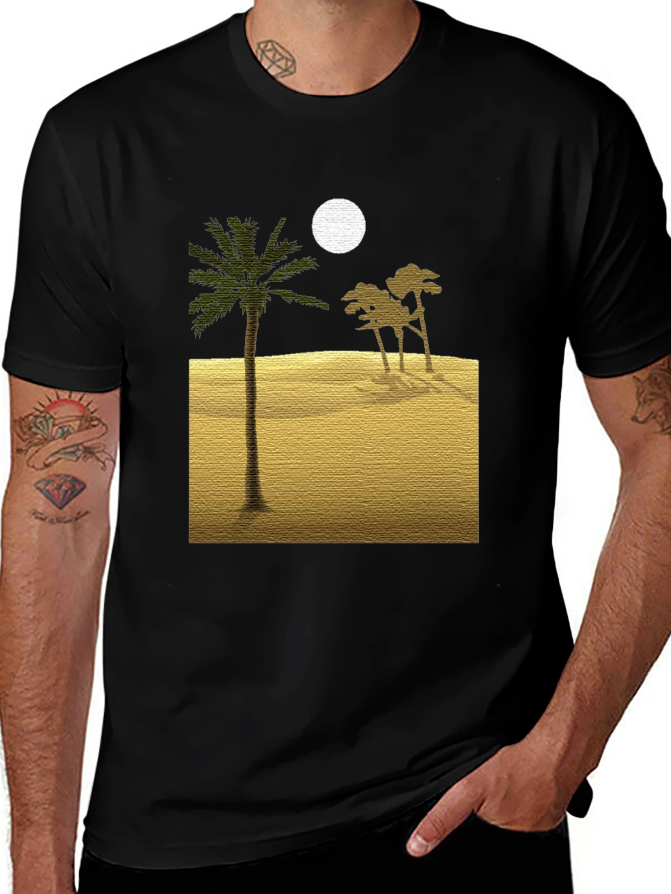 Desert Moon Black T-Shirt