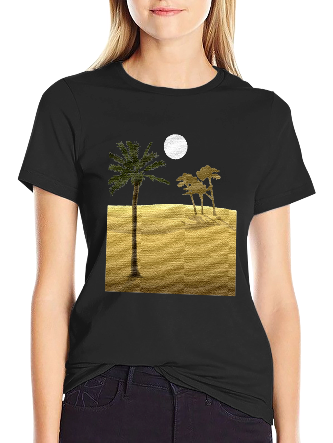 Desert Moon Black T-Shirt
