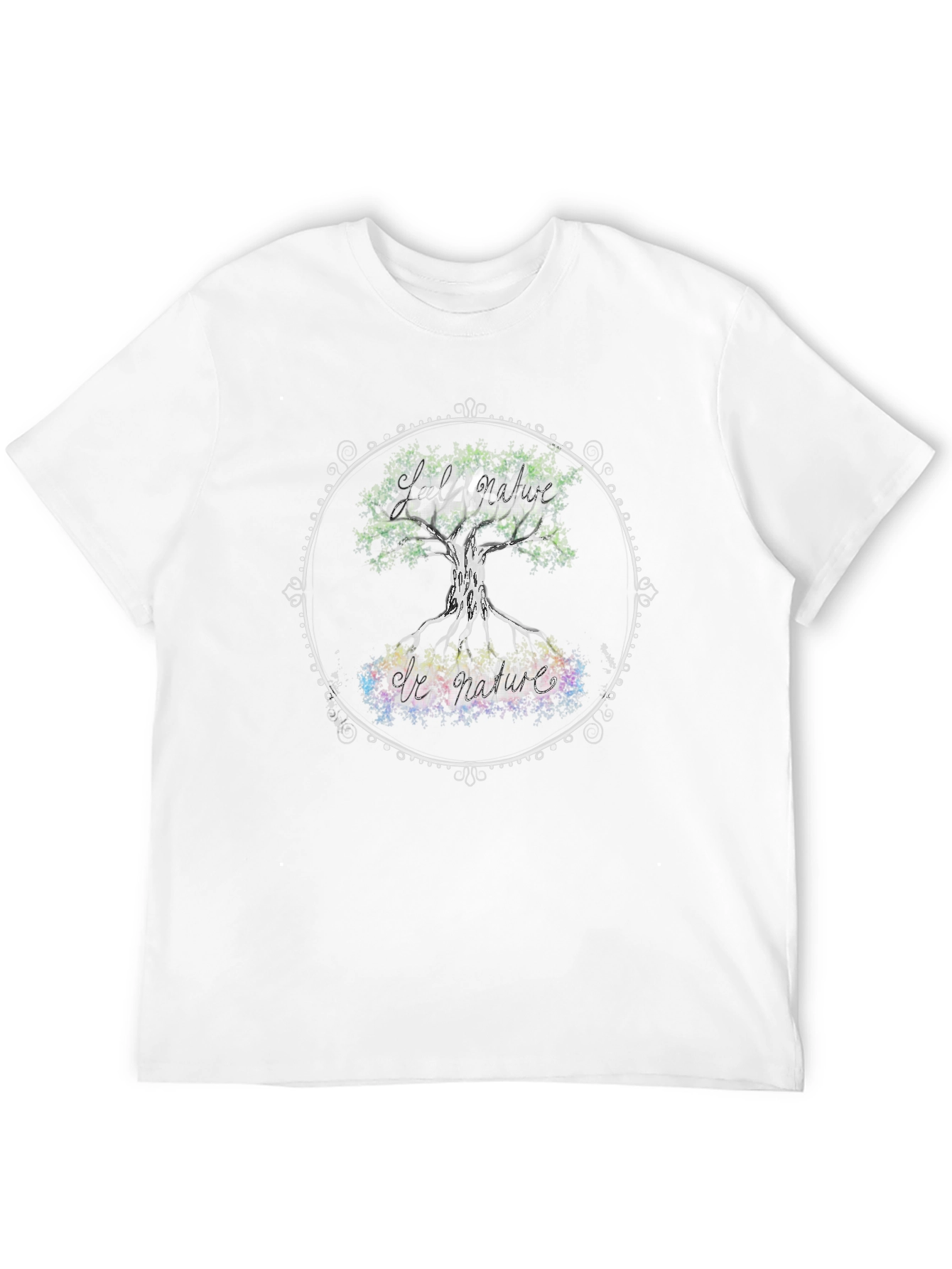 Nature Vibes Black T-Shirt - Tree of Life Design