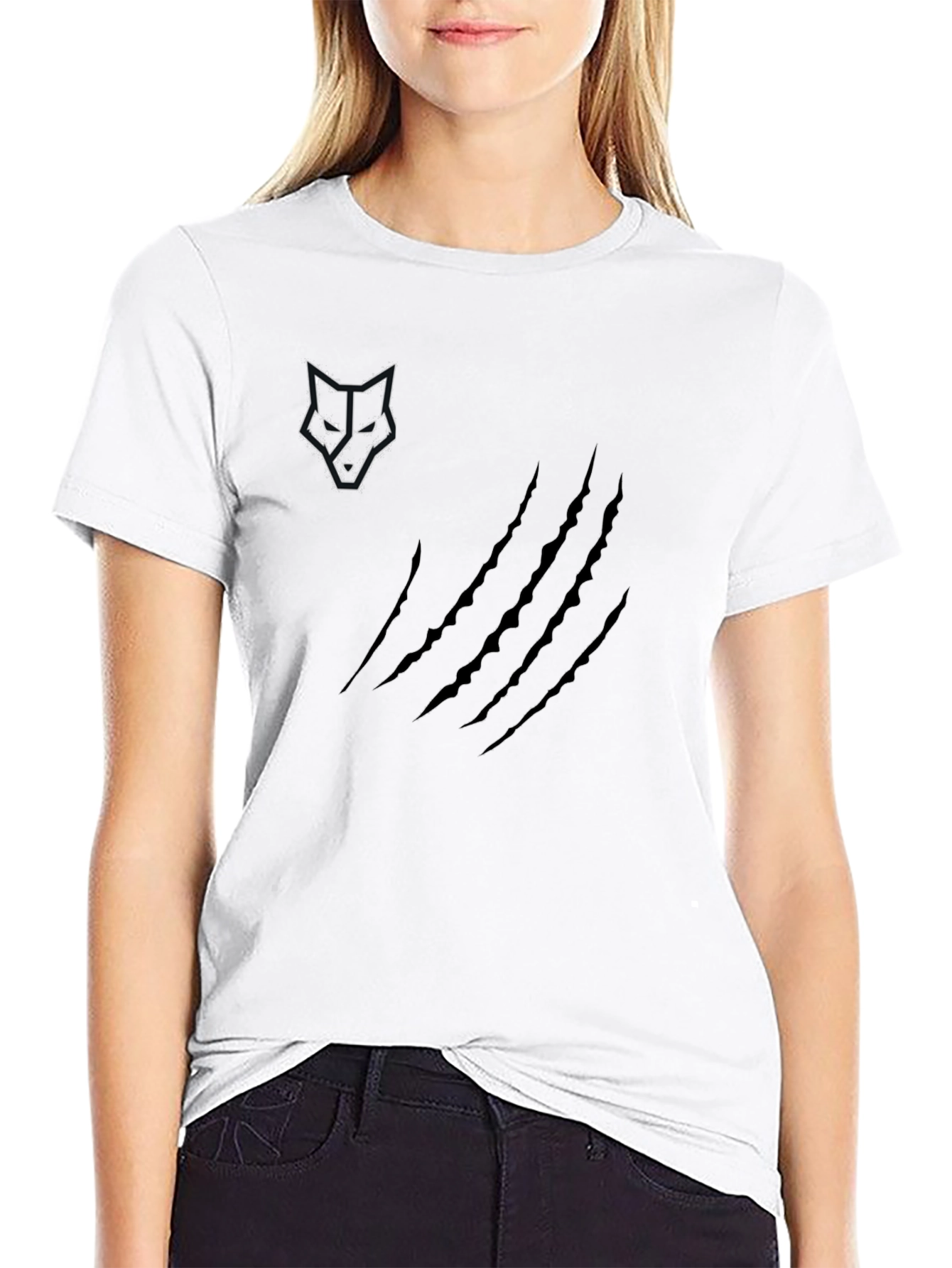 Wolf Graphic Black T-Shirt