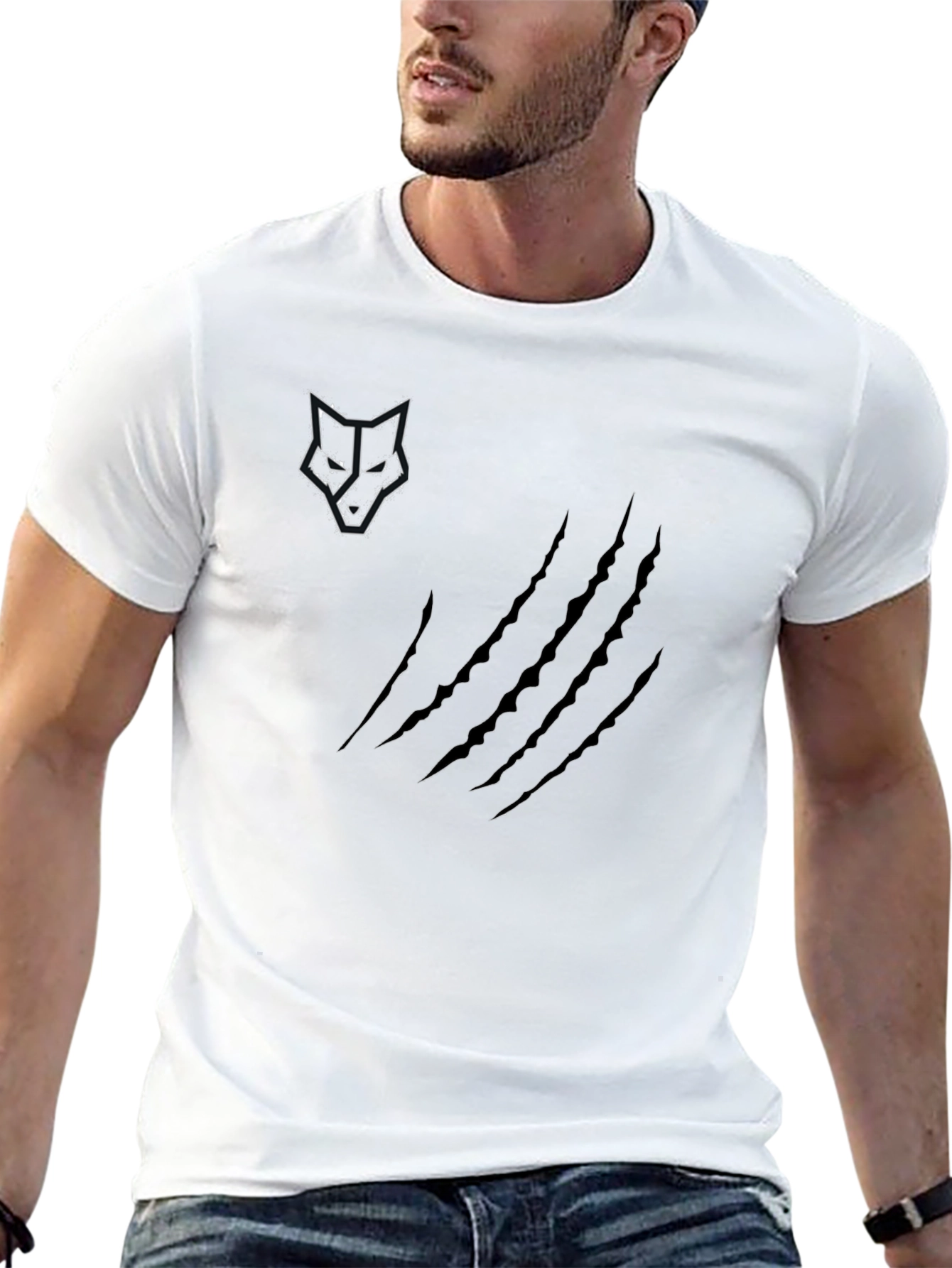 Wolf Graphic Black T-Shirt