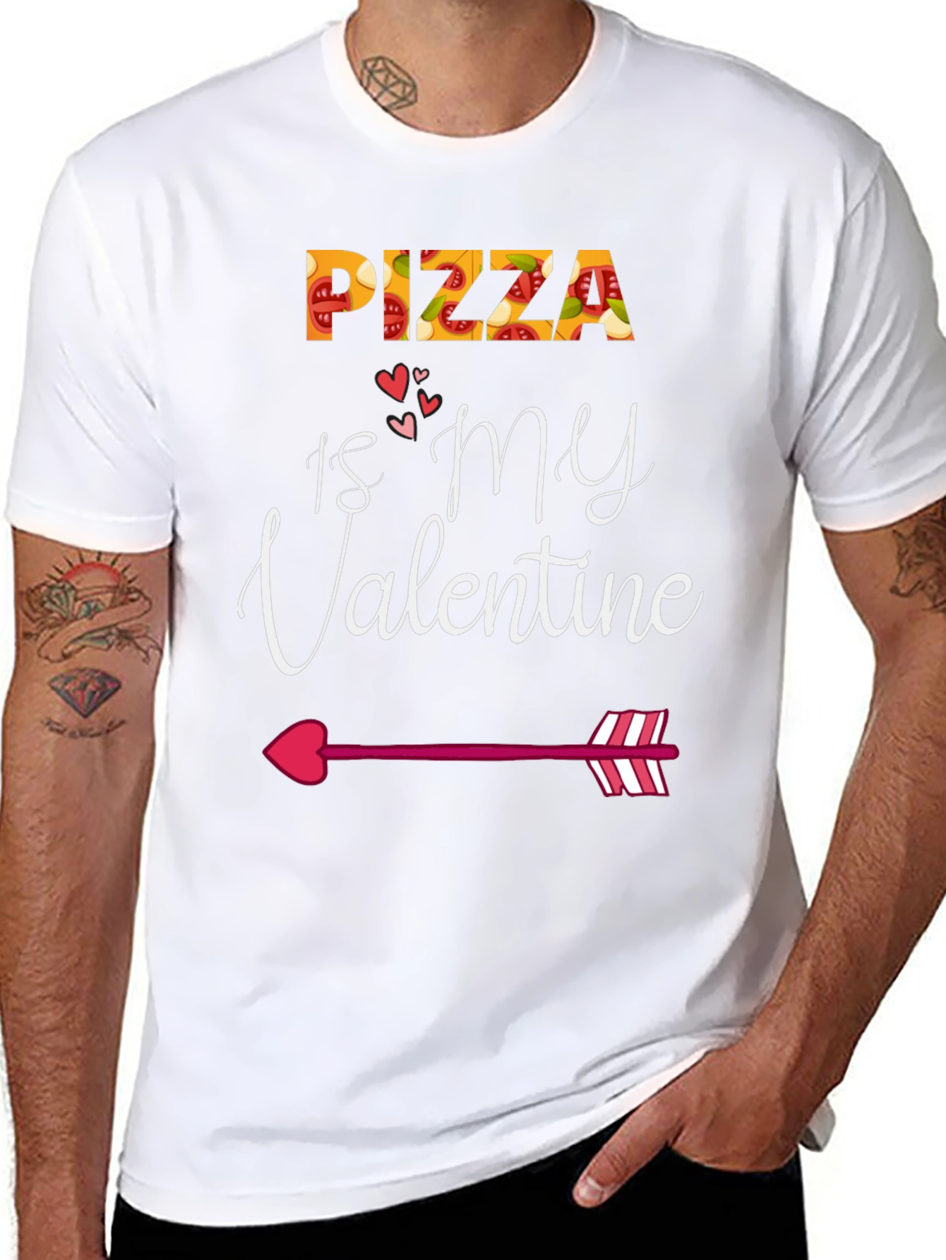 Pizza Is My Valentine Graphic Tee