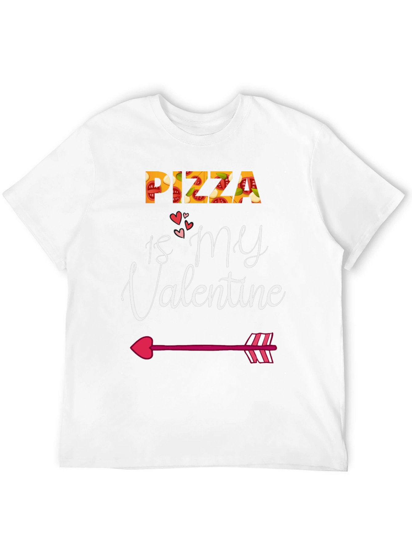 Pizza Is My Valentine Graphic Tee