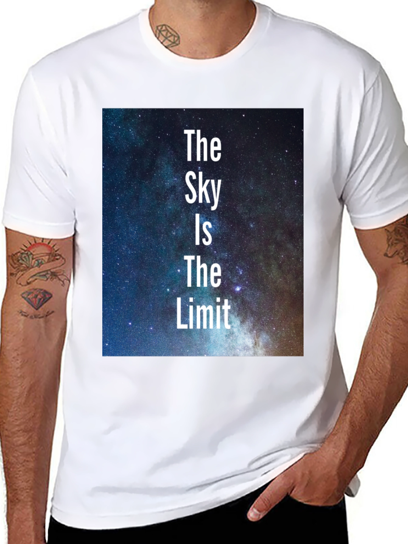 The Sky is The Limit T-Shirt - Motivational Design