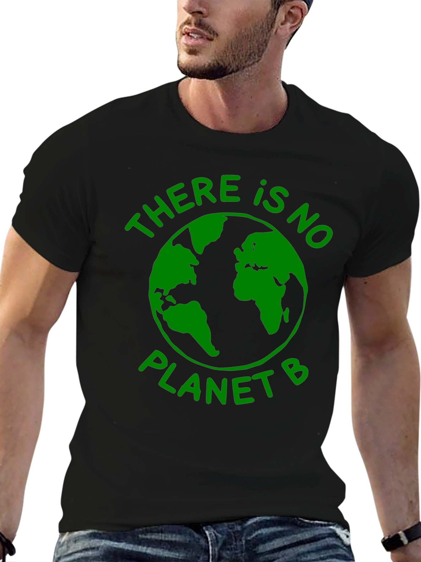 Eco-Conscious Black T-Shirt: There Is No Planet B