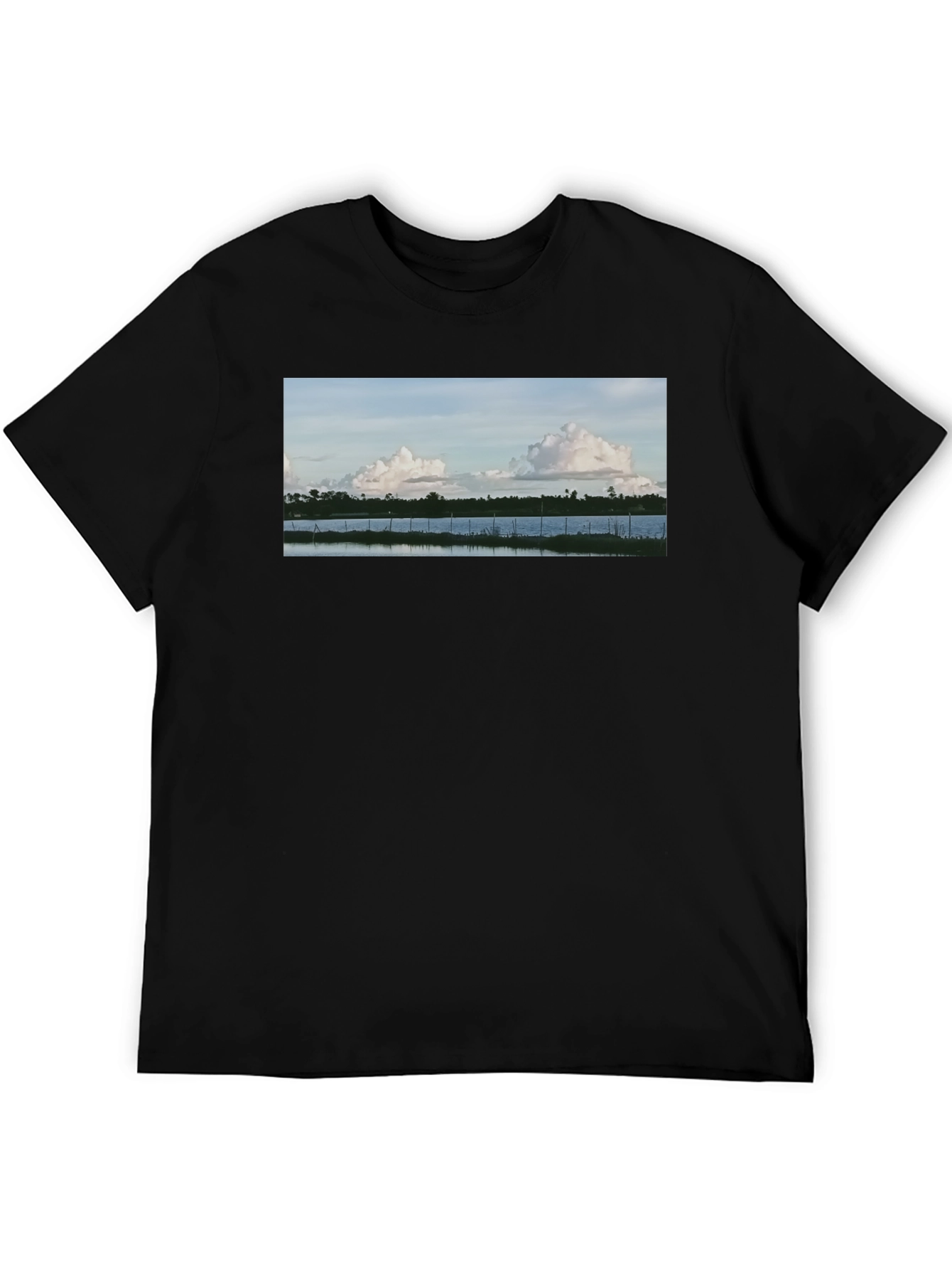 Nature View Black T-Shirt