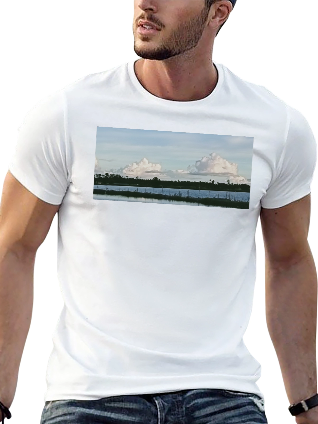 Nature View Black T-Shirt