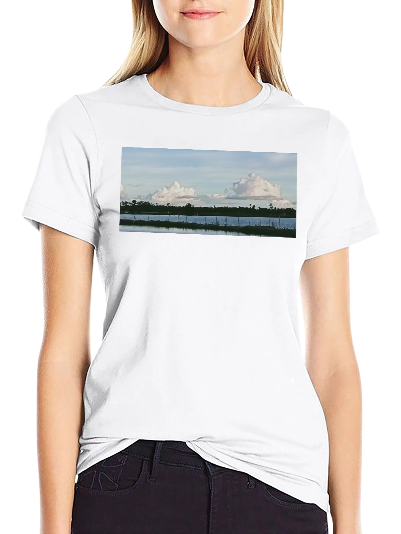 Nature View Black T-Shirt