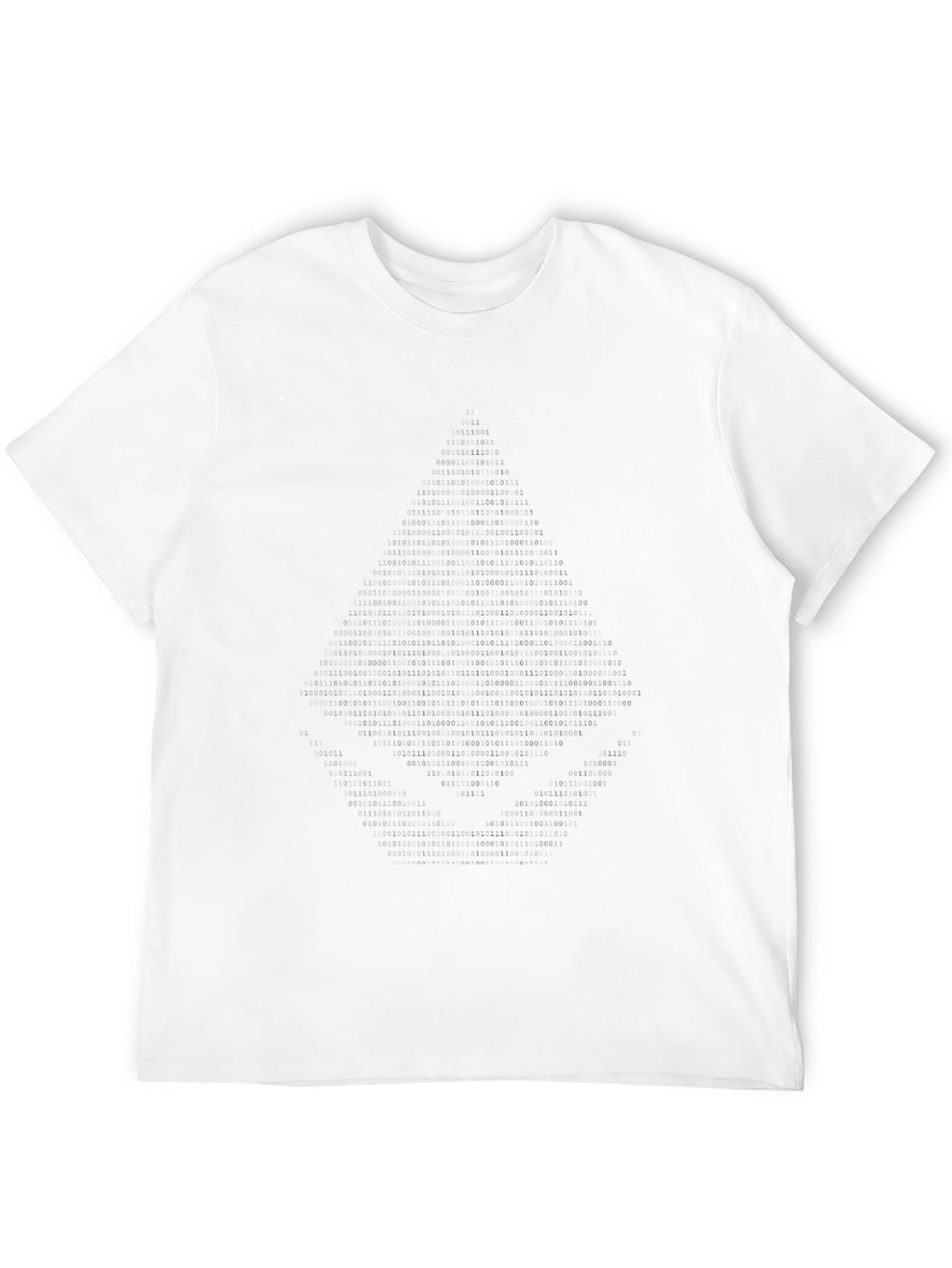 Binary Code Tree Graphic Tee - Cool Tech T-Shirt